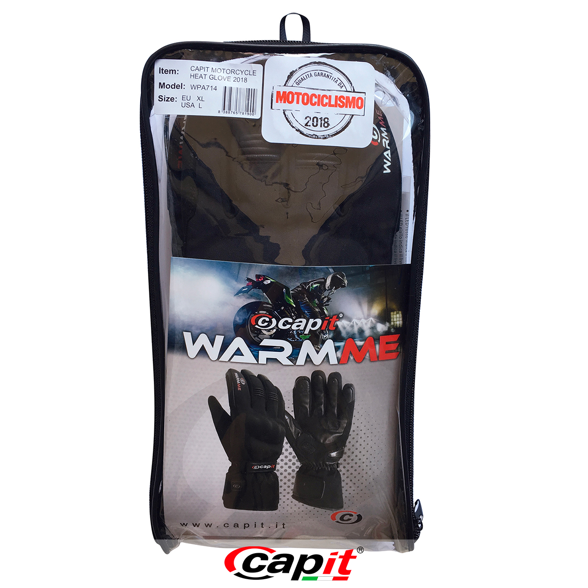Capit Warmme Heizhandschuhe Motorrad Leder Touch
