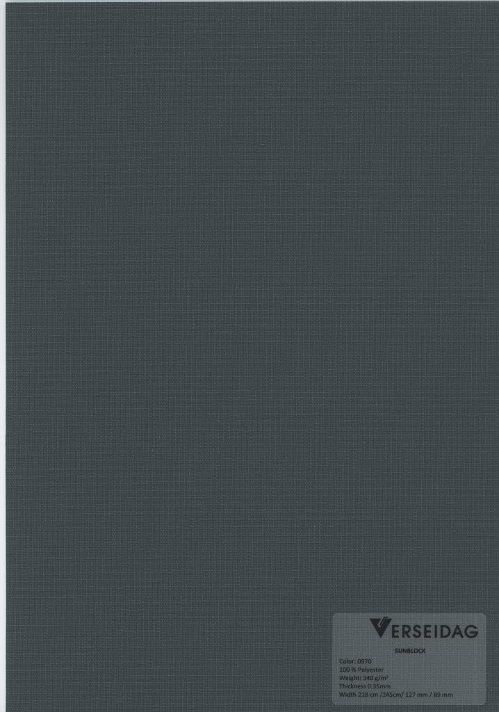 Sauleda Office Sunblock 0970 Graphite Sonnenschutz Dunkelgrau