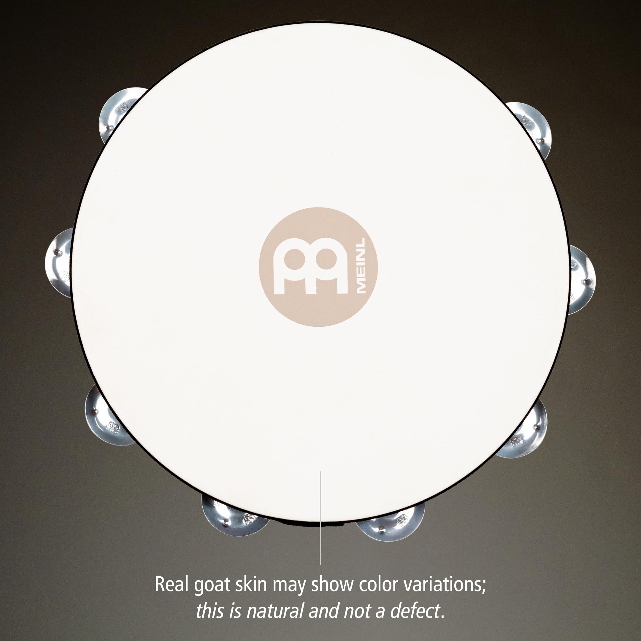Meinl TAH1A-AB Tamburin Holz Ziegenfell braun 25 cm