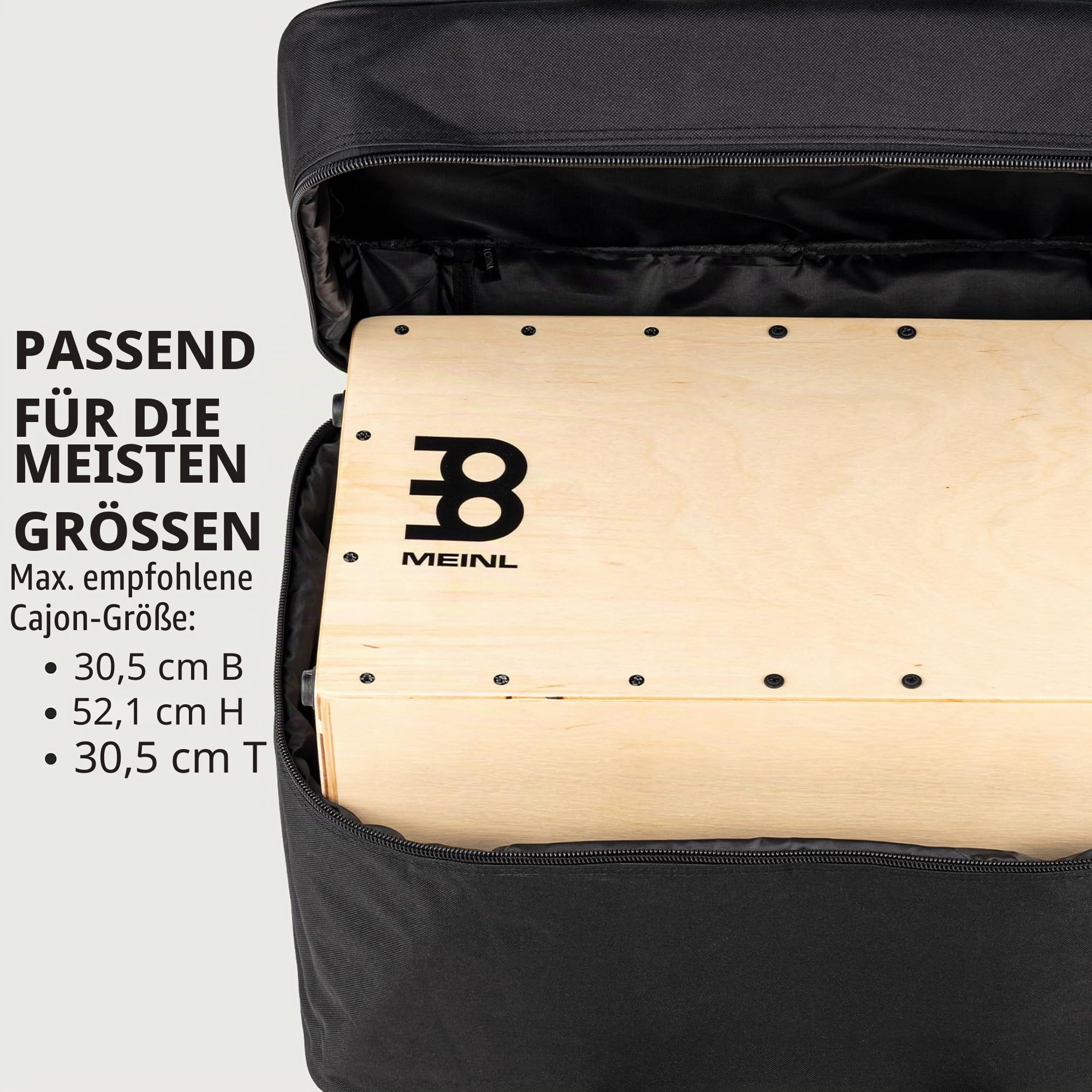 Meinl Bags MSTCJB Cajon Tasche Standard Nylon Schwarz