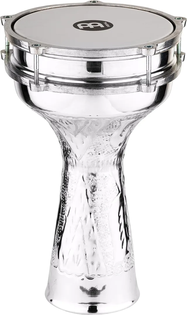 MEINL Darbukas HE-314 Jingle Darbuka Silber 8 Zoll