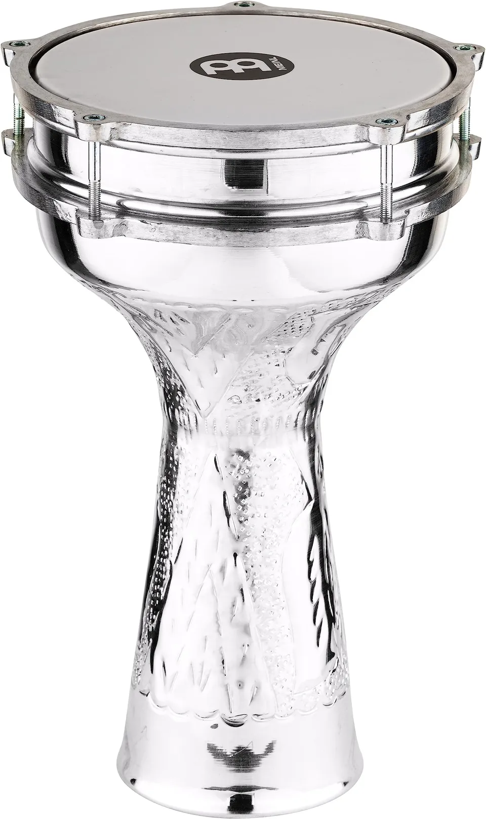 MEINL Darbukas HE-314 Jingle Darbuka Silber 8 Zoll