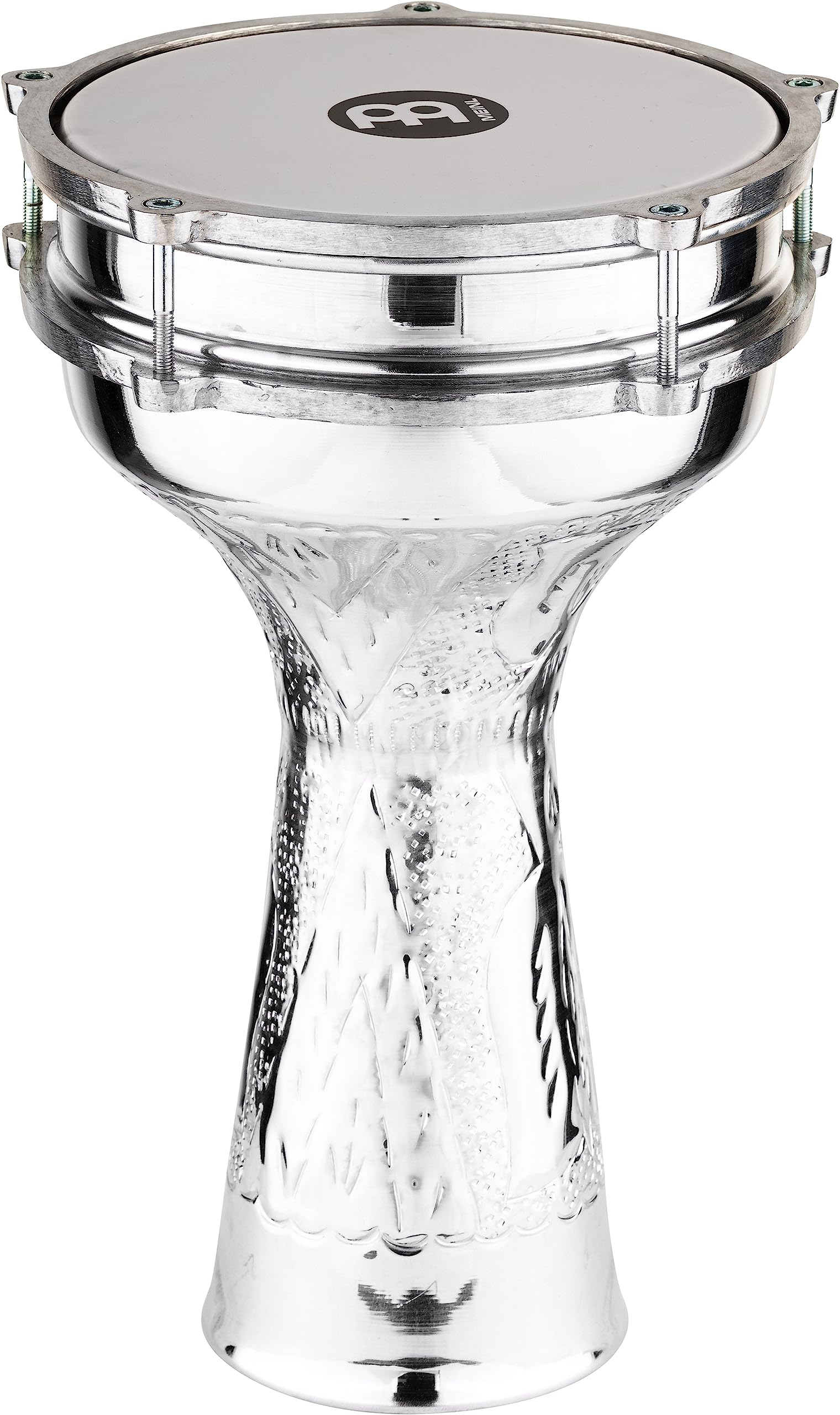 MEINL Darbukas HE-314 Jingle Darbuka Silber 8 Zoll