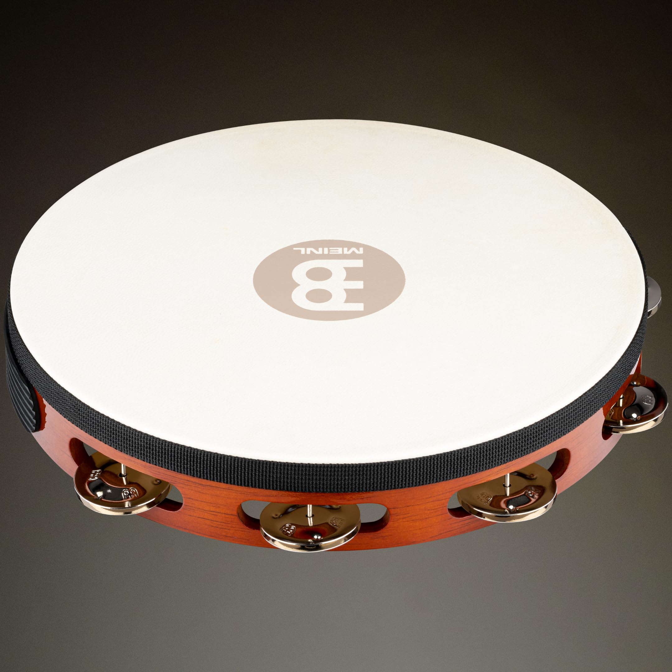 MEINL TAH1AB Felltamburin Stahl-Schellen 25 cm
