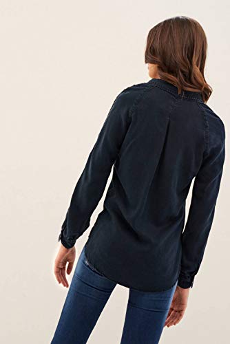 Salsa Hemden Blusen Damen Shirt Glitzer-Detail schwarz