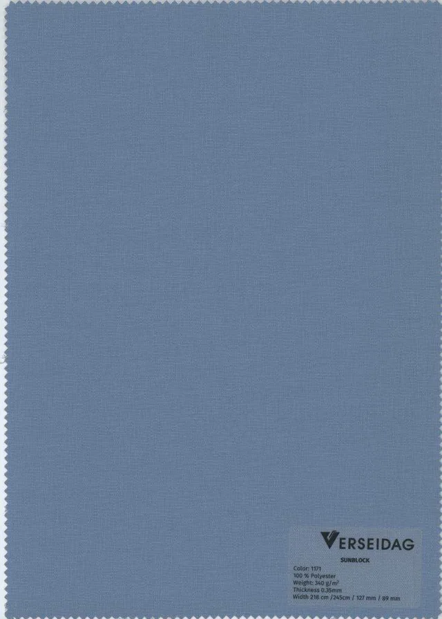 Sauleda Office Sunblock 1171 Markisenstoff Dusty Blue