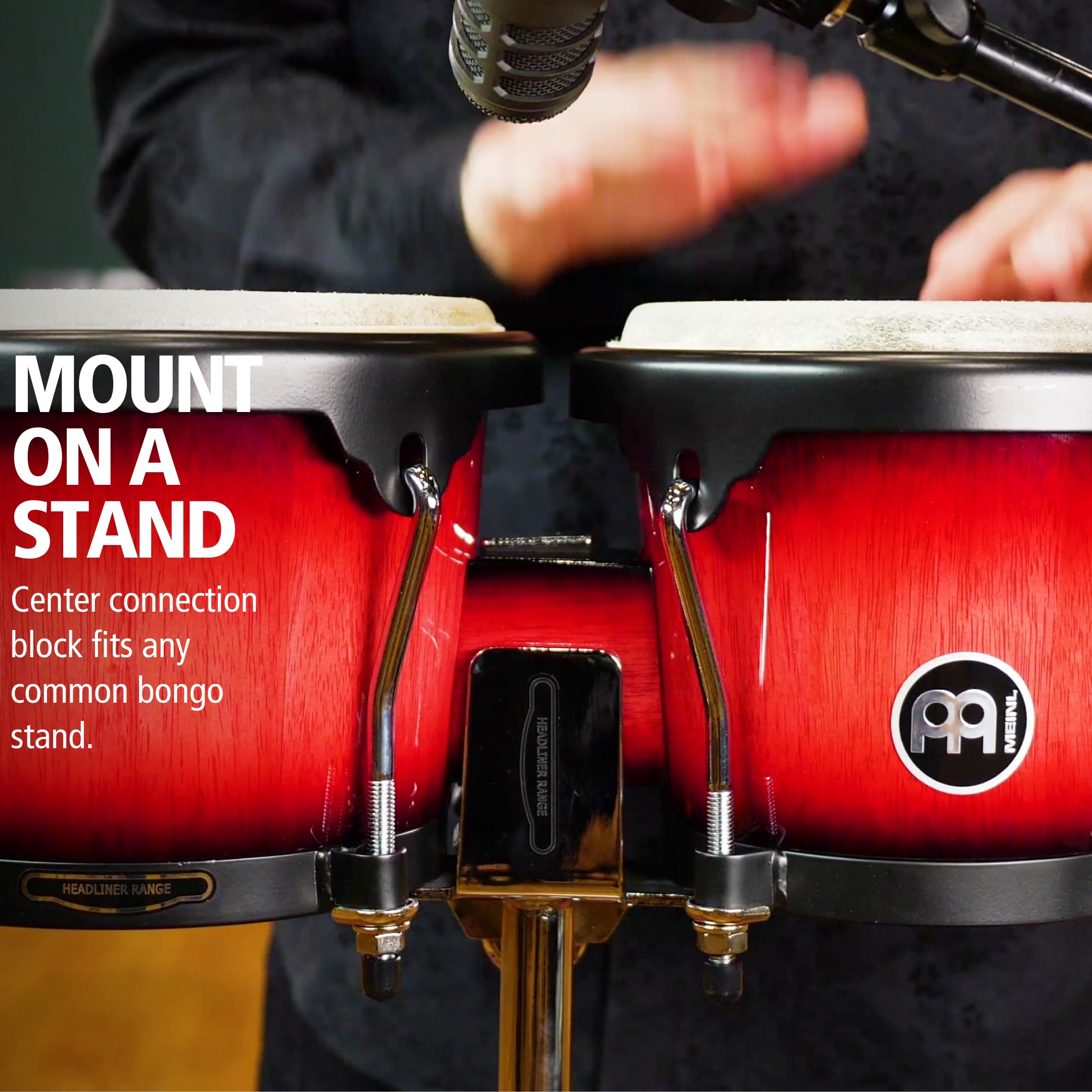 Meinl Headliner HB100WRB Bongos Rot Büffelfell