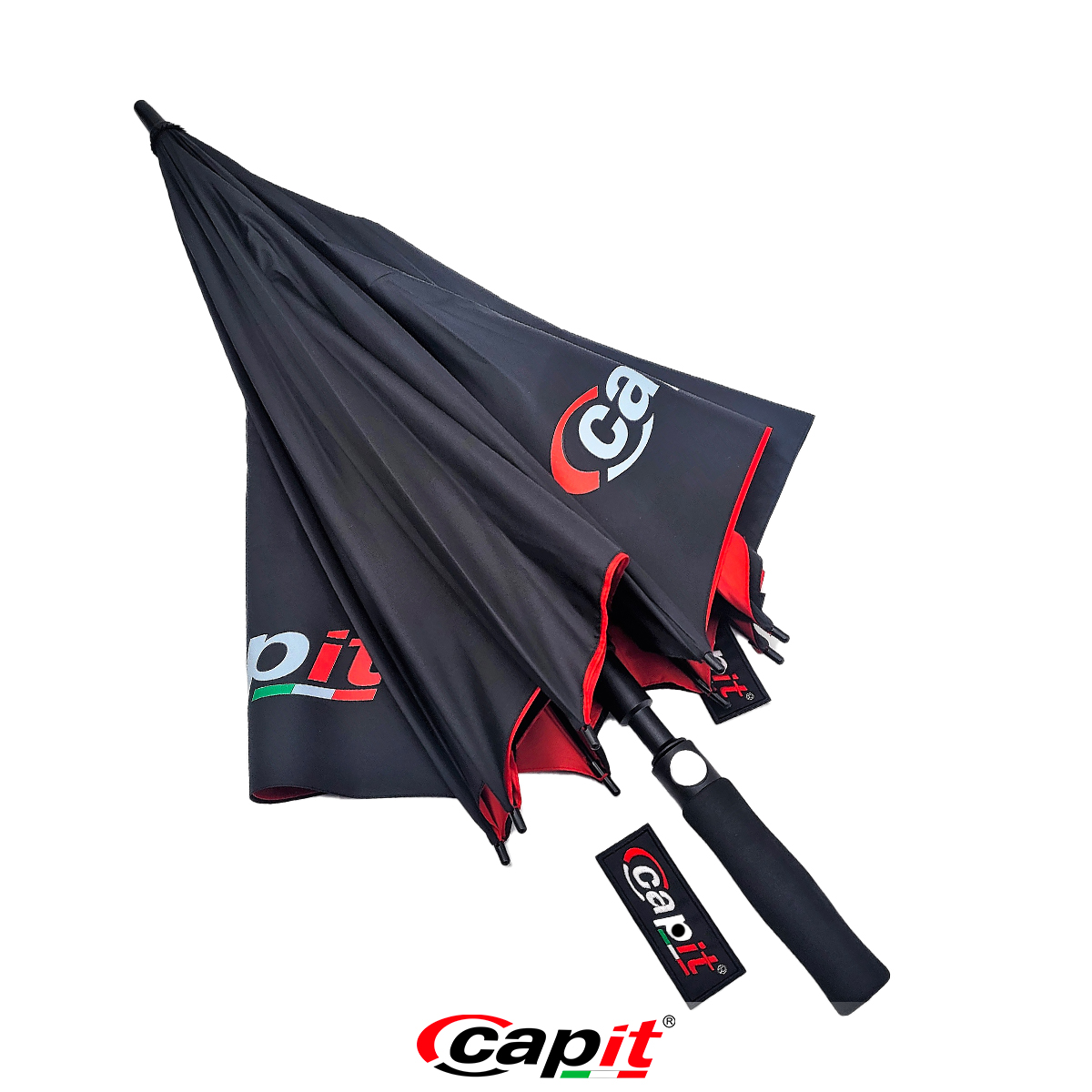 Capit Merchandising Griglia Regenschirm Automatik rot-schwarz