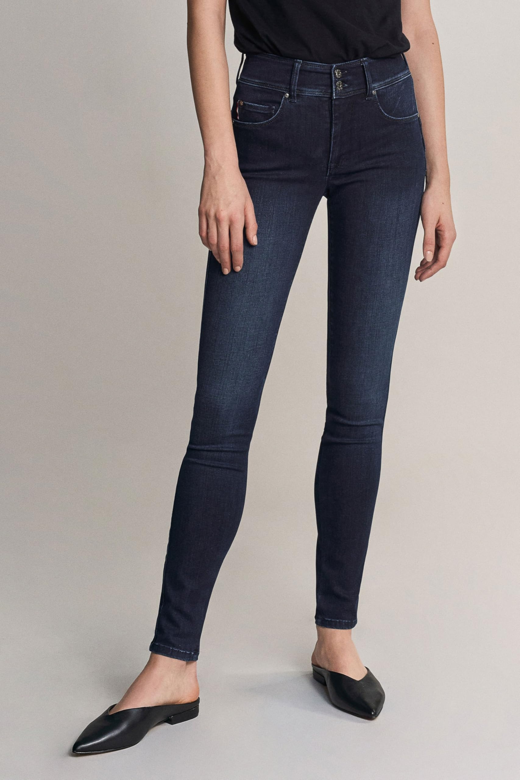 Salsa Secret Push In Skinny Jeans Dunkel Denim Gr 38