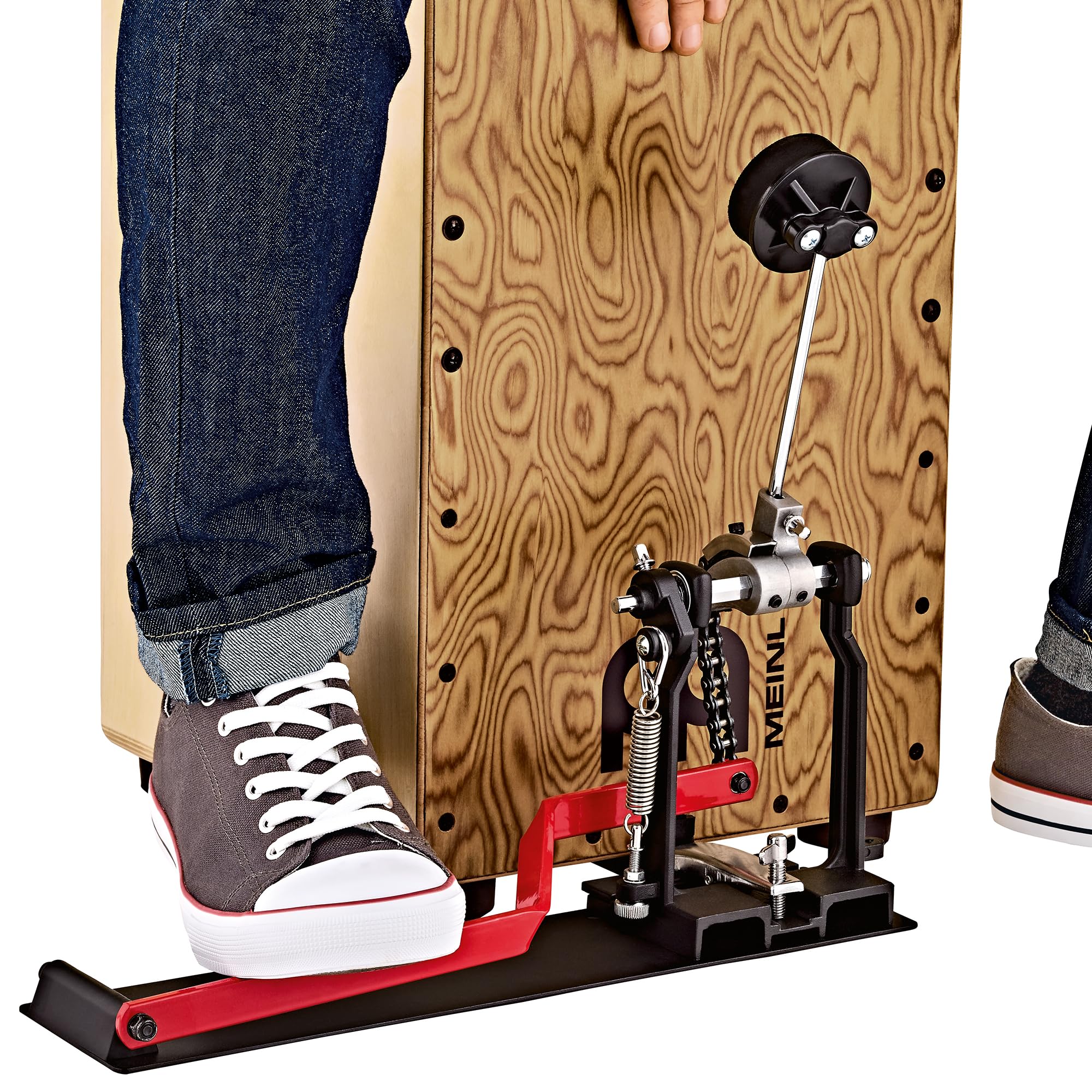 Meinl Foot Percussion TMSTCP-2 Cajon Fußpedal Schwarz Bass