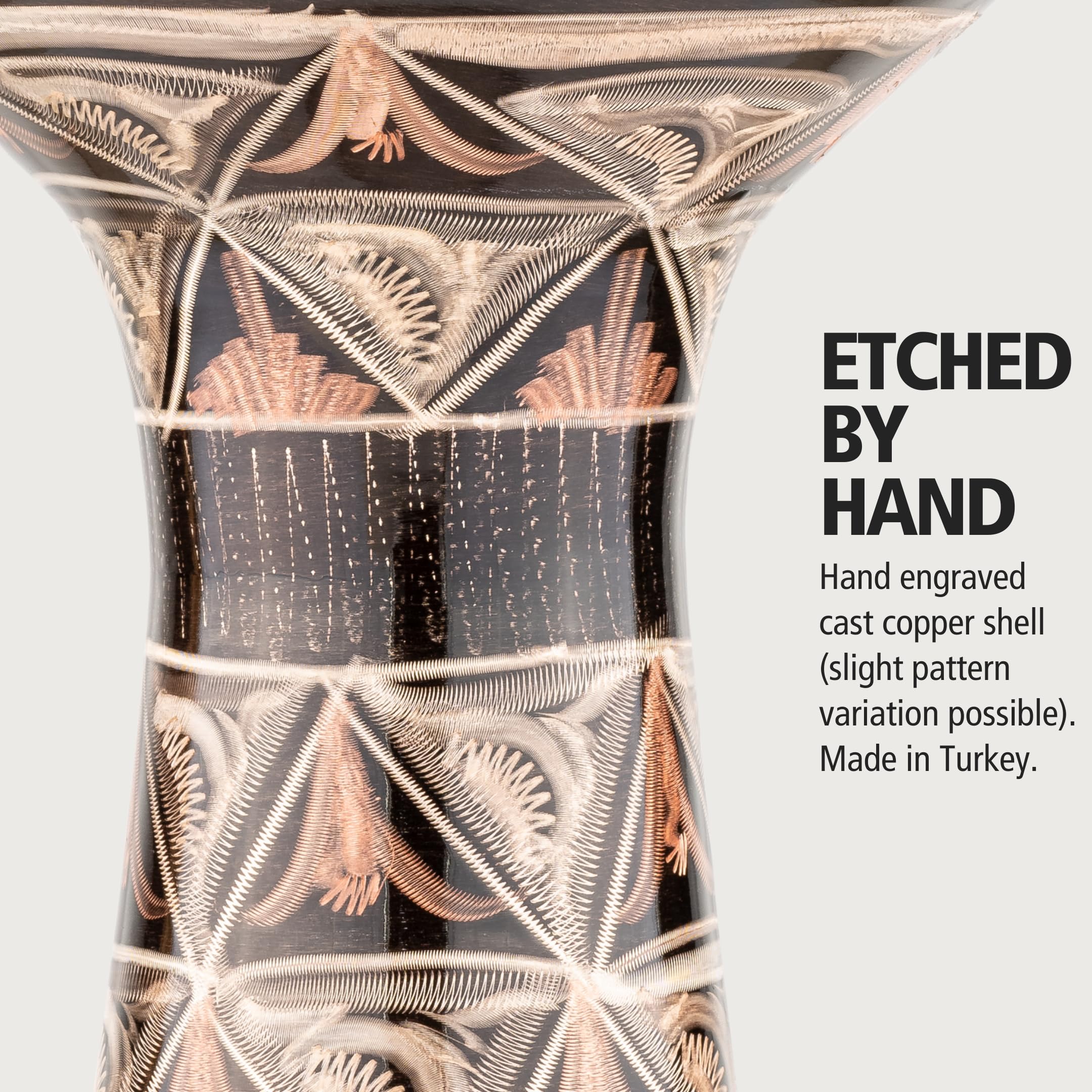 Meinl HE-204 Copper Darbuka Handtrommel Kupfer 7,5 Zoll