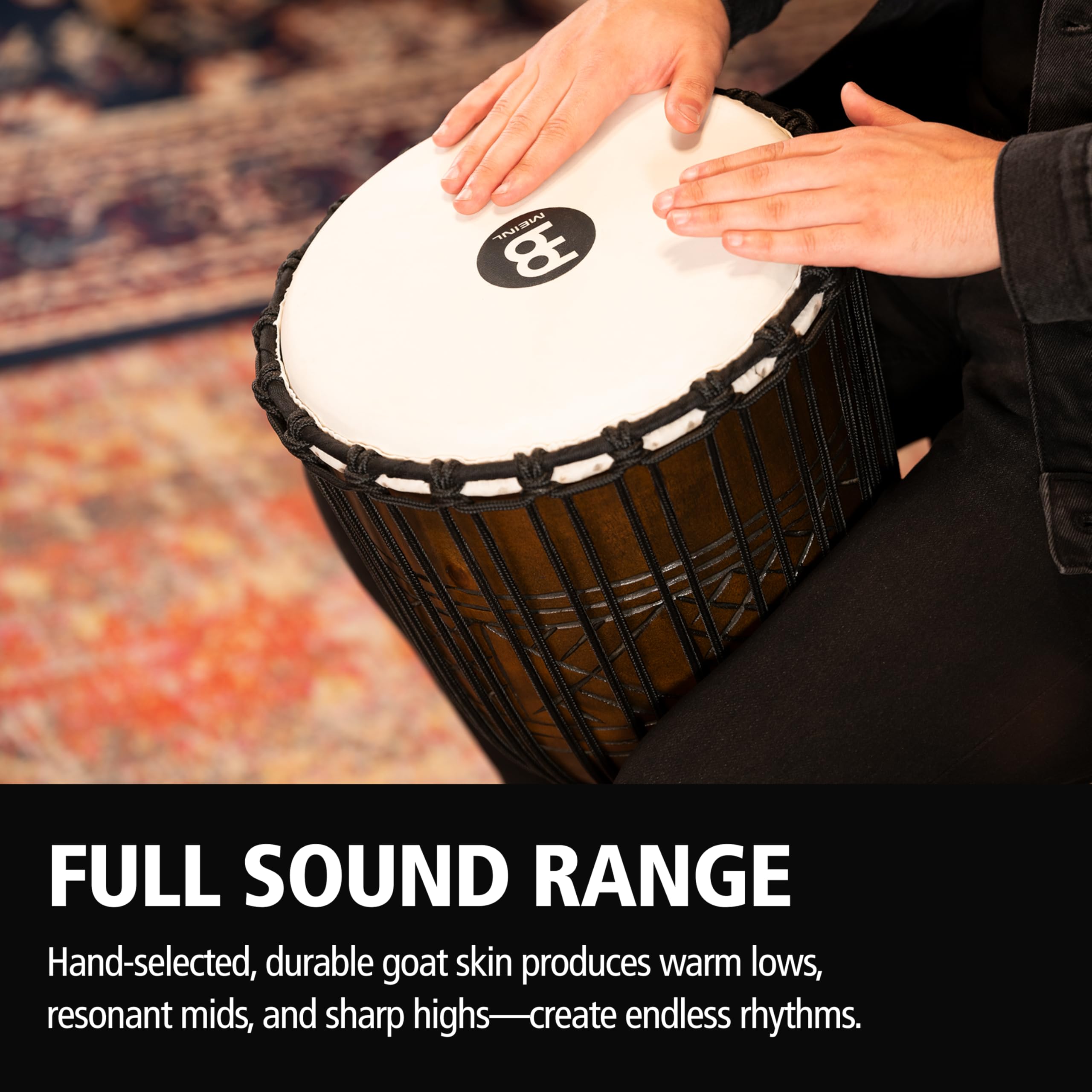 Meinl Headliner HDJ17-L Djembe 12 Zoll Mahagoni Ziegenfell