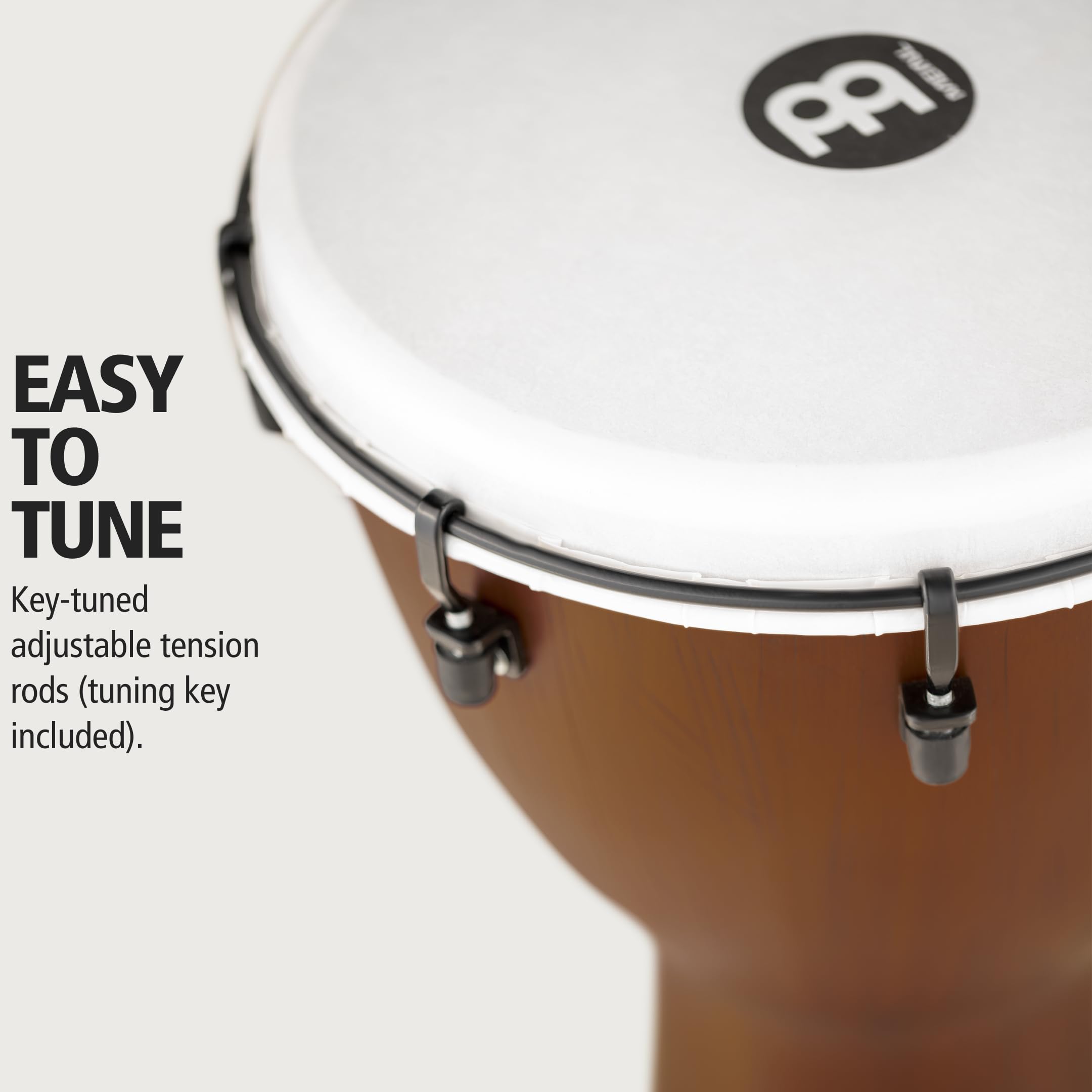 MEINL Pickup Alpine PADJ12-BW Djembe Braun mit Tonabnehmer