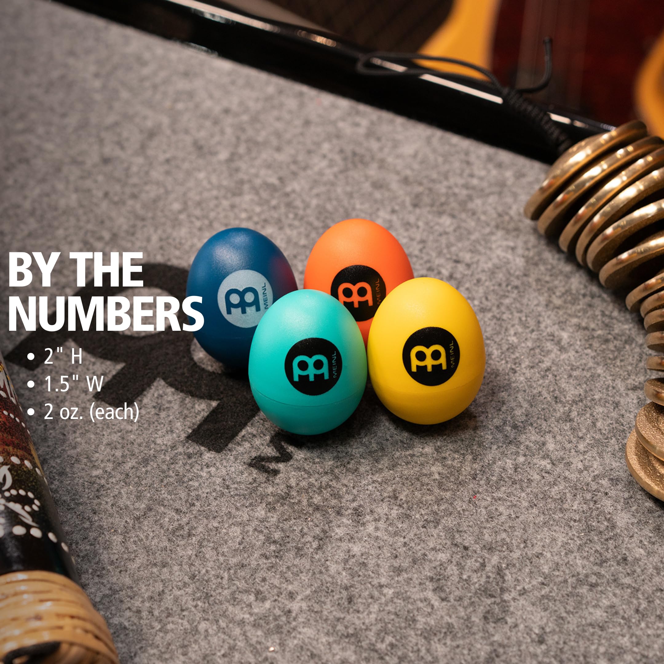 Meinl Hand Percussion ES-SET-2 Egg Shaker 4er Set Bunt