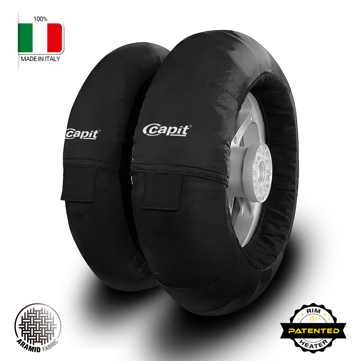 Capit LAB5 Reifenwärmer Motorrad Aramid 140 °C Push&Pull