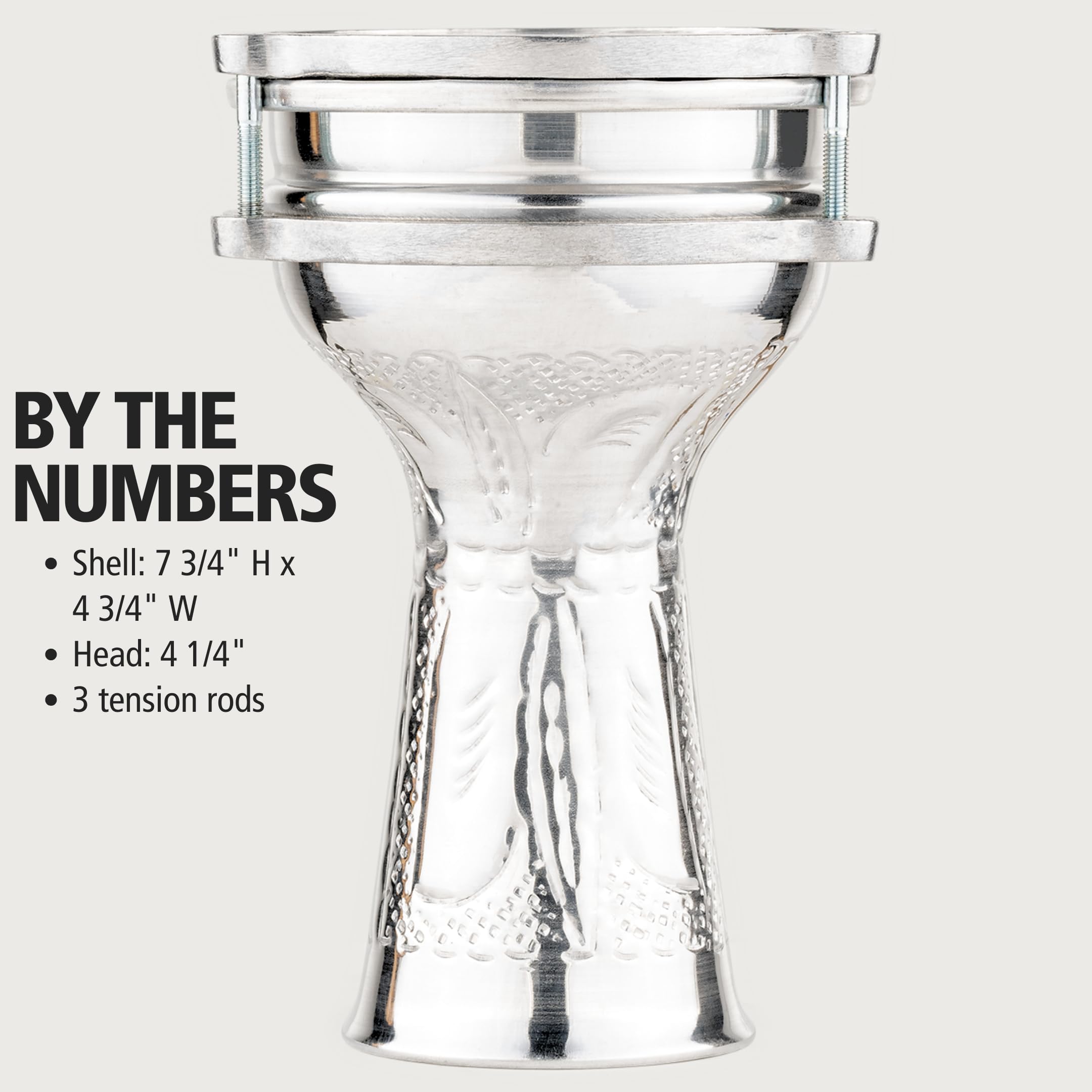 Meinl HE-051 Mini Darbuka Aluminium silber 11 cm