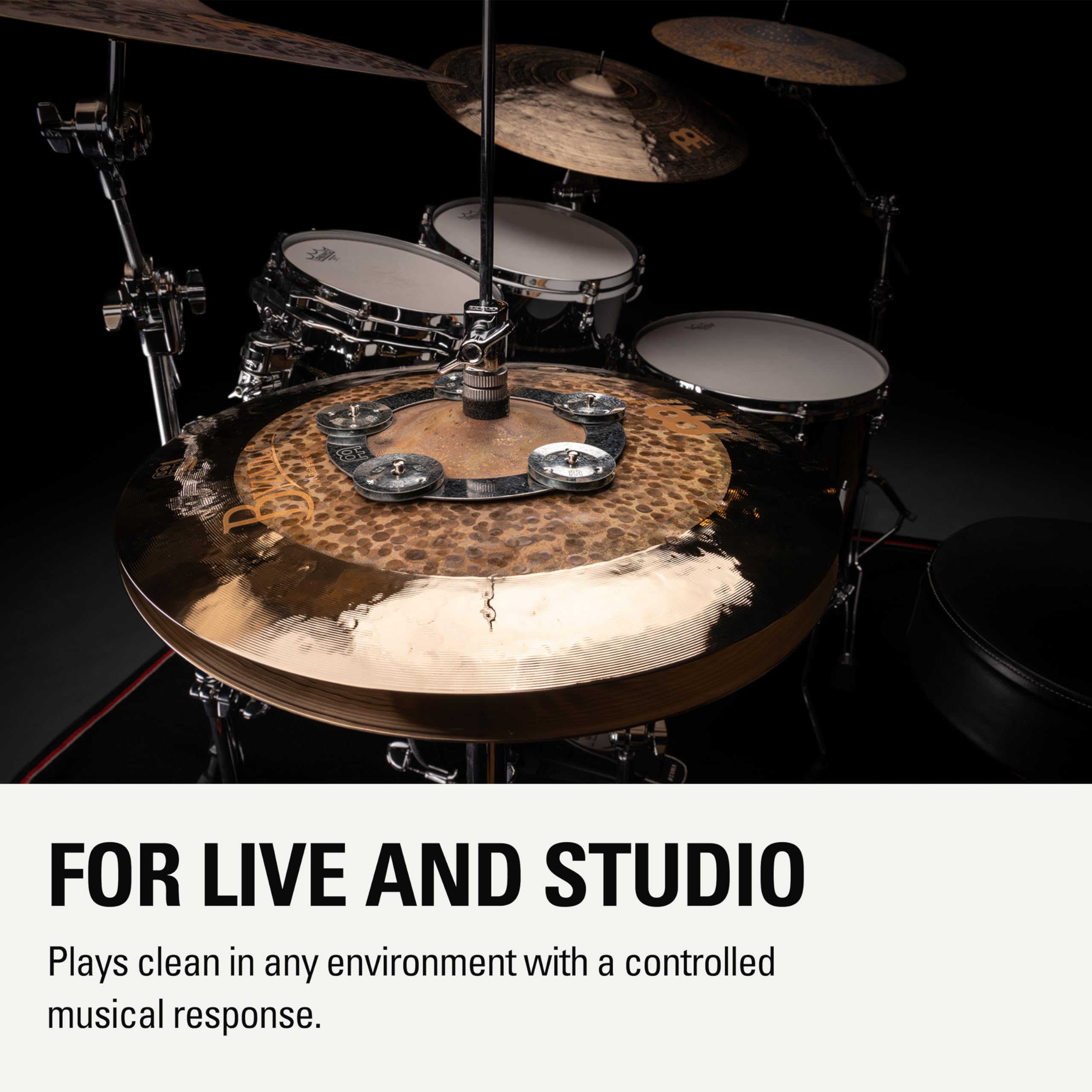 Meinl Tambourines DCRING Dry Ching Ring Zink für Becken