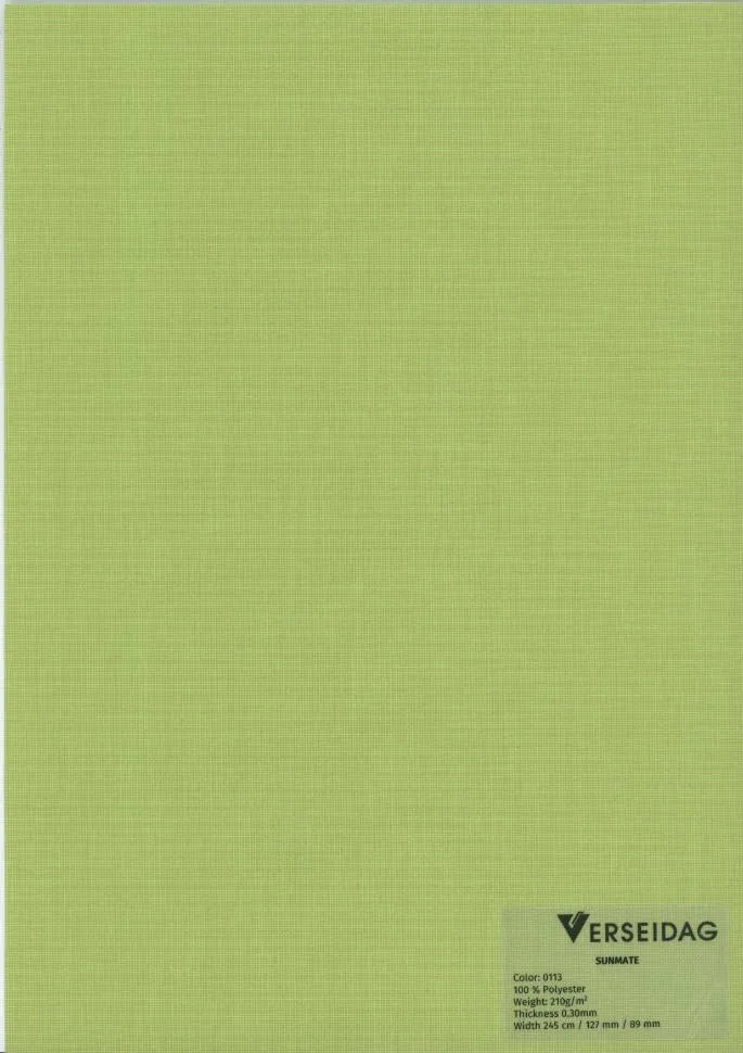 Sauleda Solar Pro Tech Sunmate 0113 Markisenstoff Lime