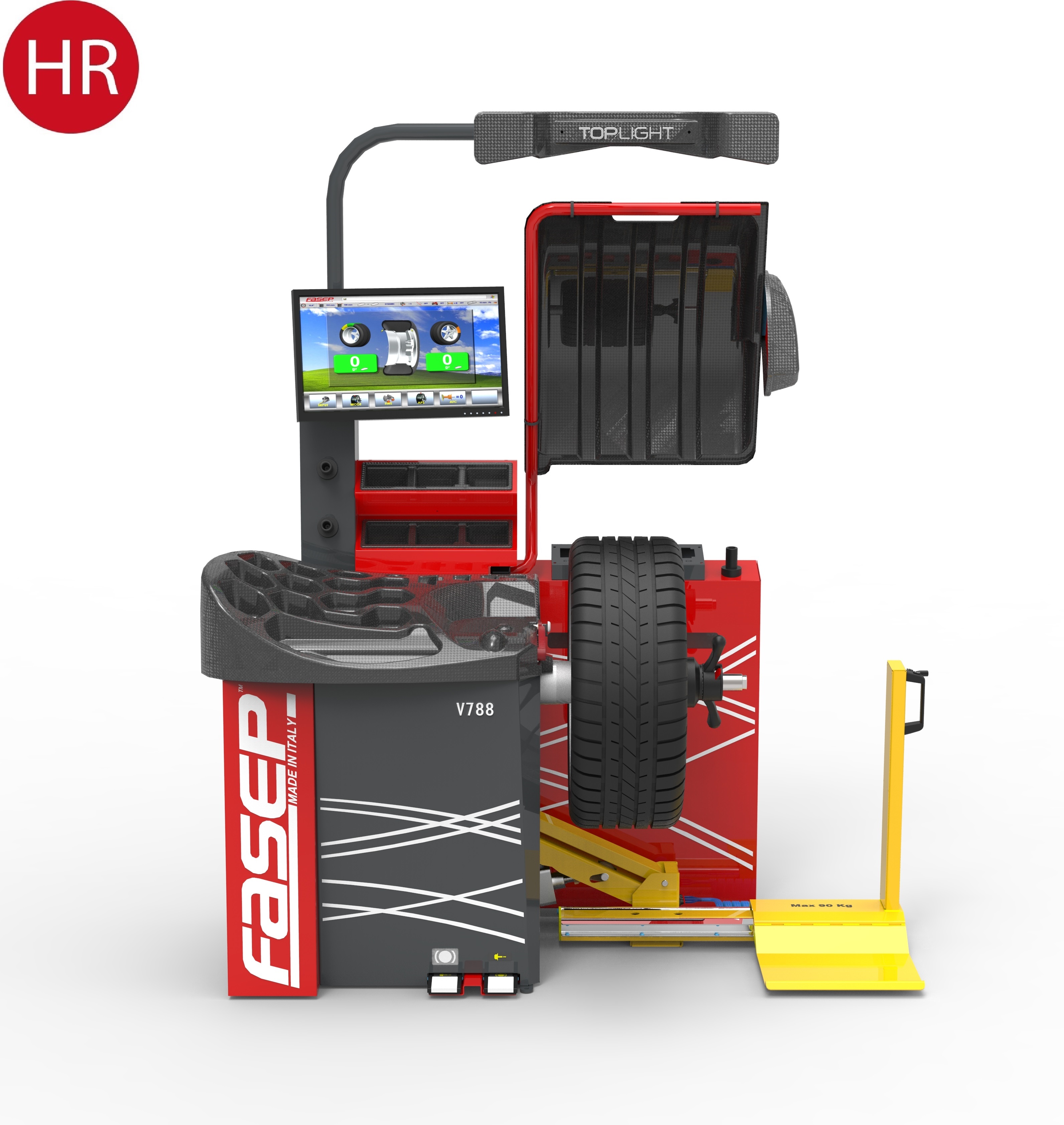 Fasep V788 Cayman Auswuchtmaschine 3D Laser