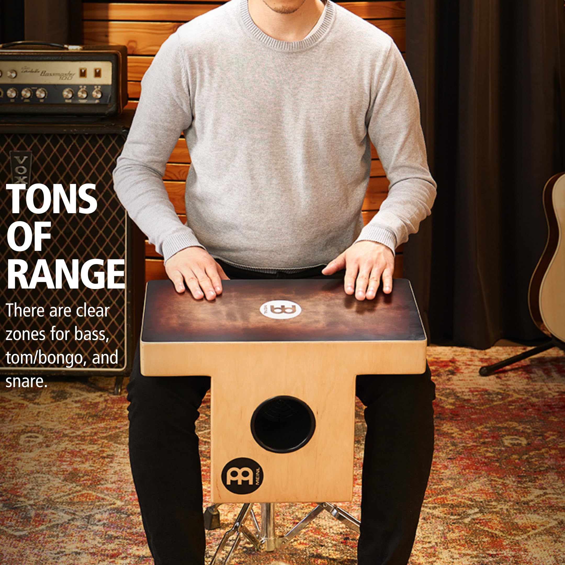 Meinl Slaptop TOPCAJ1EB Cajon Espresso Burst Snare