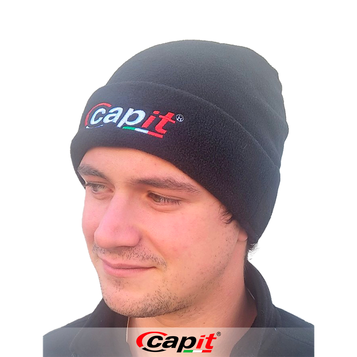 Capit Merchandising Cappellino Paddock Kappe Fleece bestickt