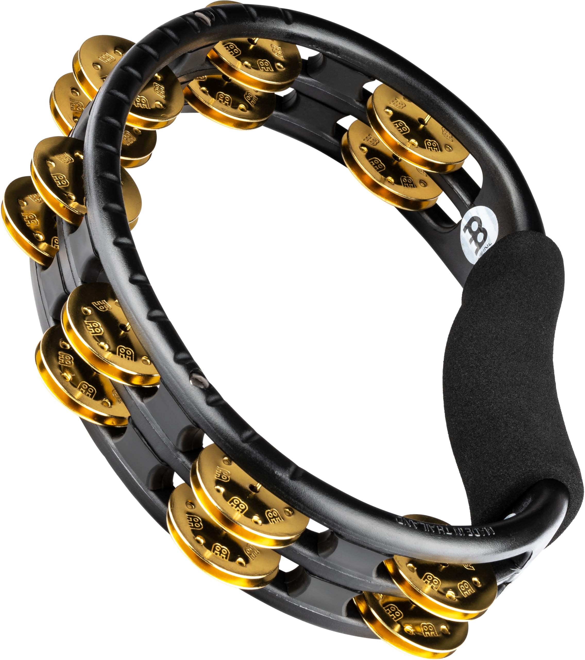 MEINL Tambourines TMT1B-BK Schellenring Schwarz Messing