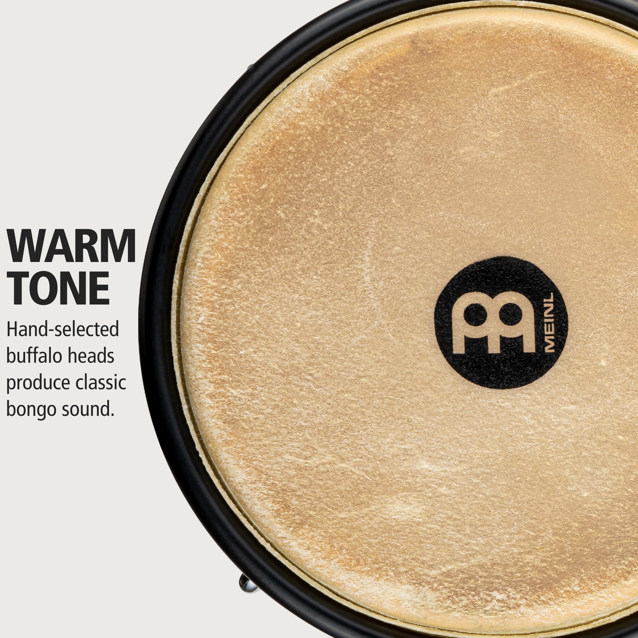 MEINL Bongos HB100VWB-M Headliner Holz Schwarz Büffelfell