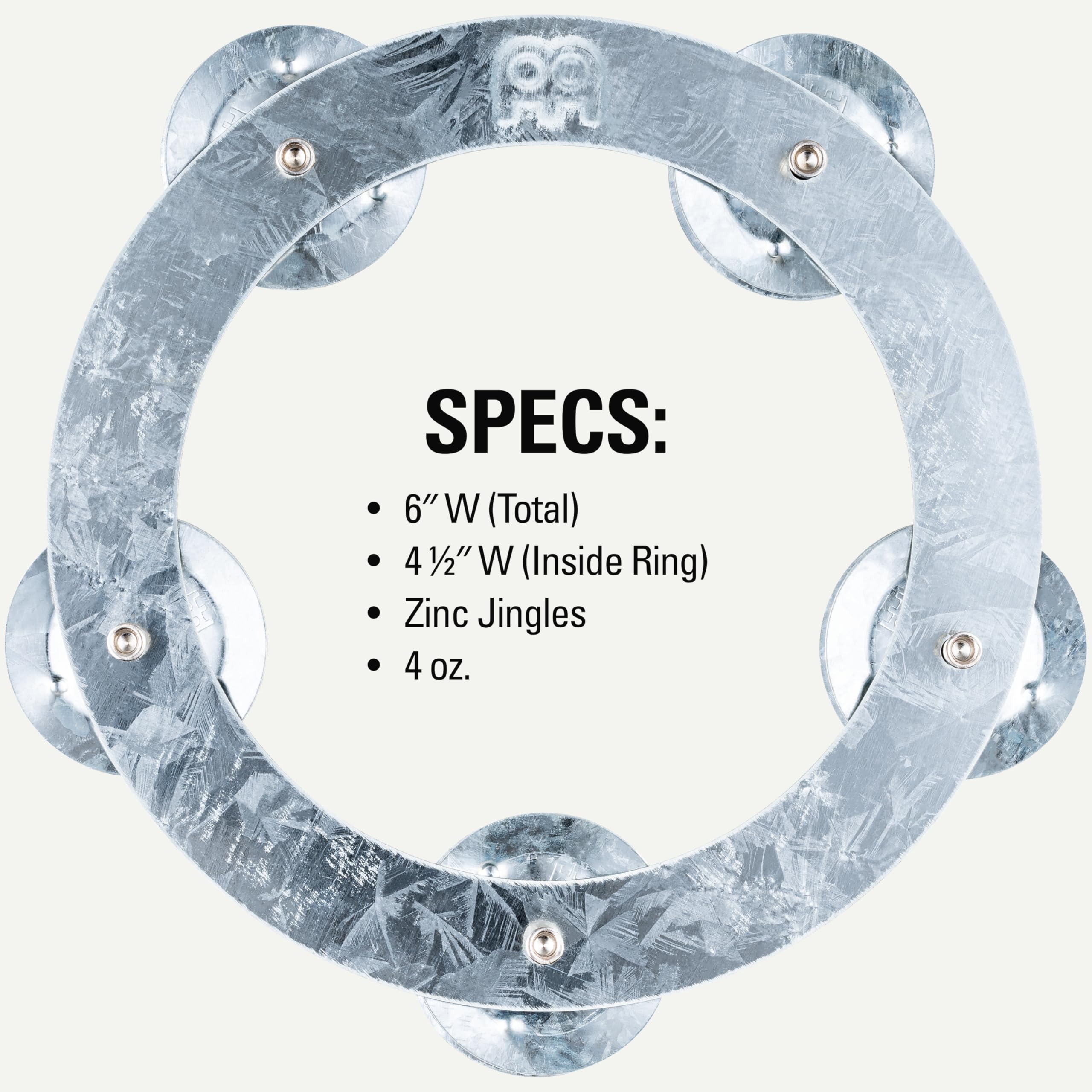 Meinl Tambourines DCRING Dry Ching Ring Zink für Becken