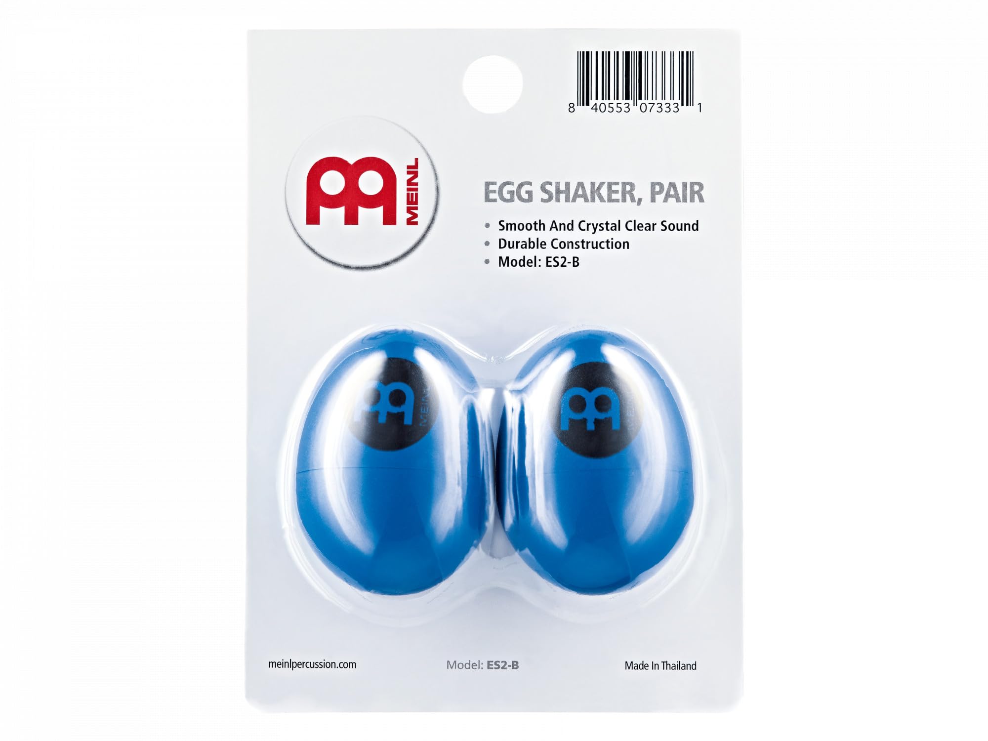 MEINL Hand Percussion ES2-B Egg Shaker Blau Kunststoff