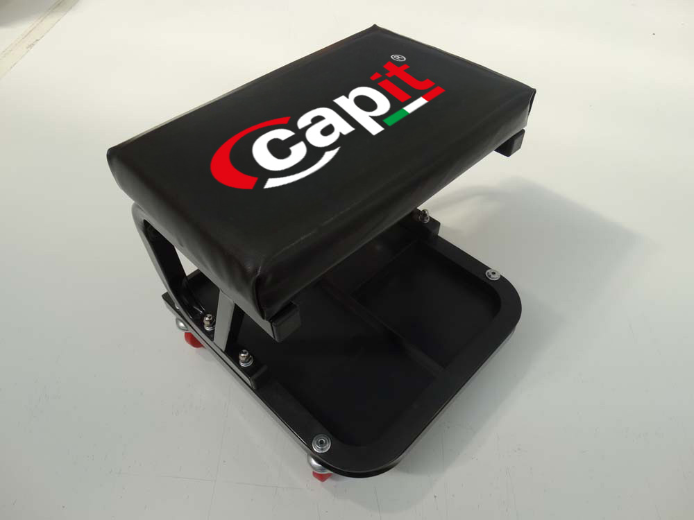 Capit Paddock Werkstatthocker Rollen Ablage 37x35 cm