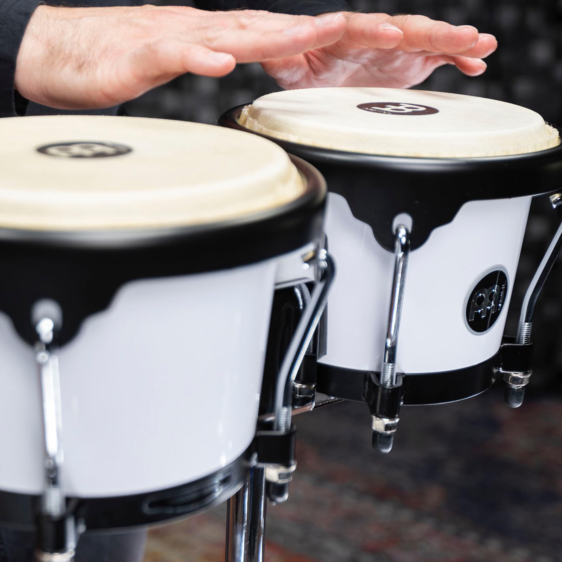 Meinl Journey HB50WH Bongos Weiß 6,5+7,5 Zoll