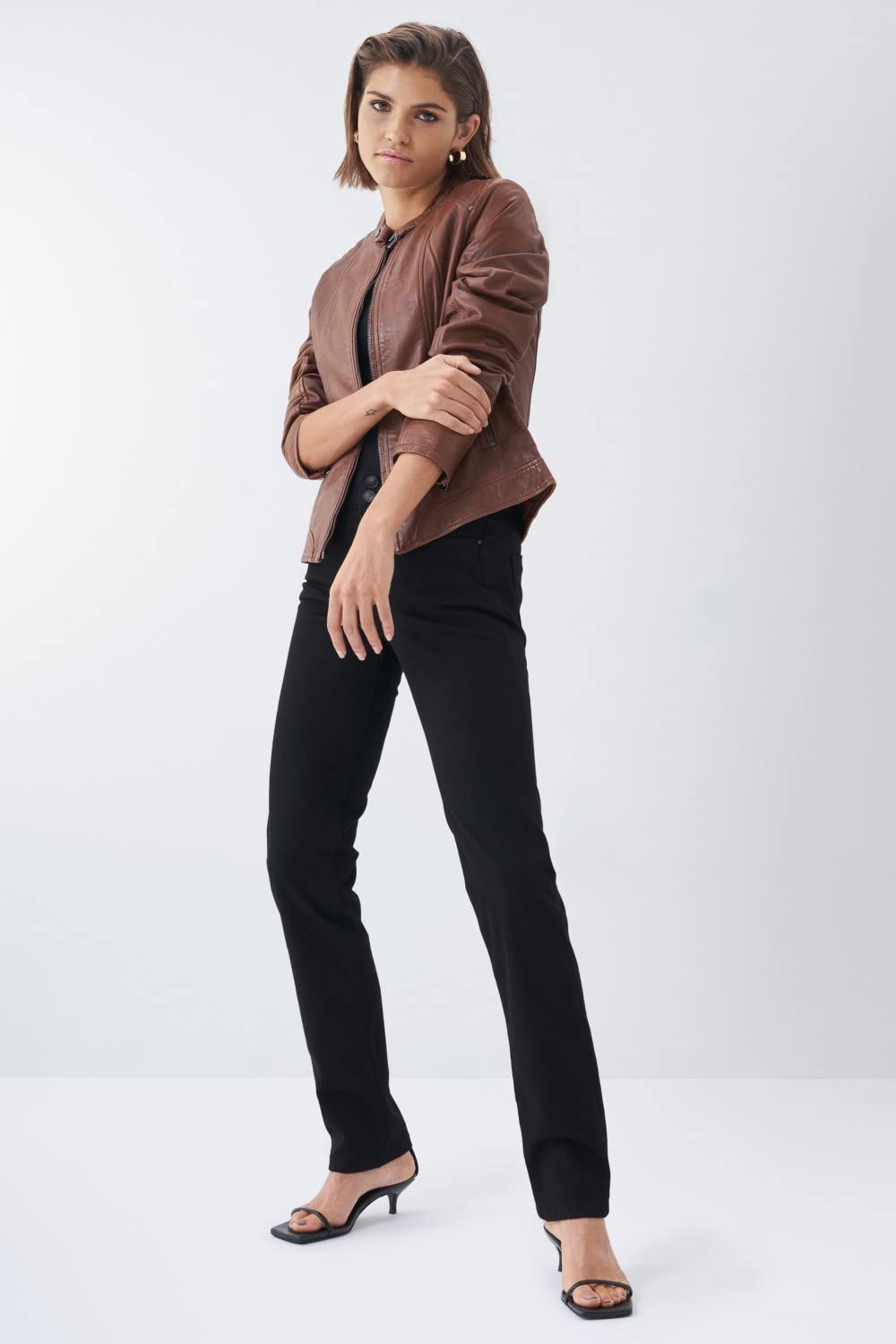 Salsa Manhattan Jacke Damen Lederjacke Größe M