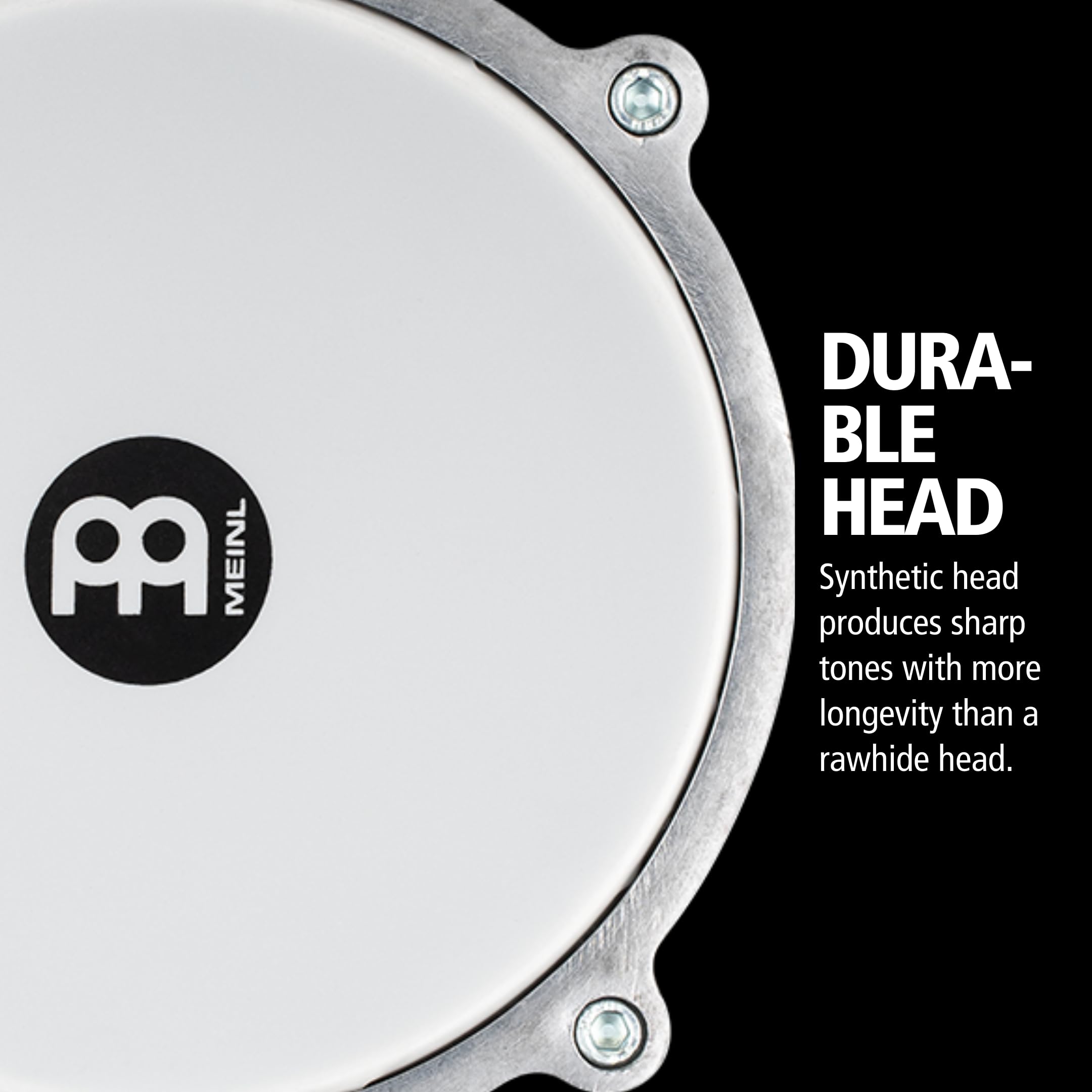 Meinl HE-102 Darbuka Handtrommel Aluminium Silber 6,5 Zoll