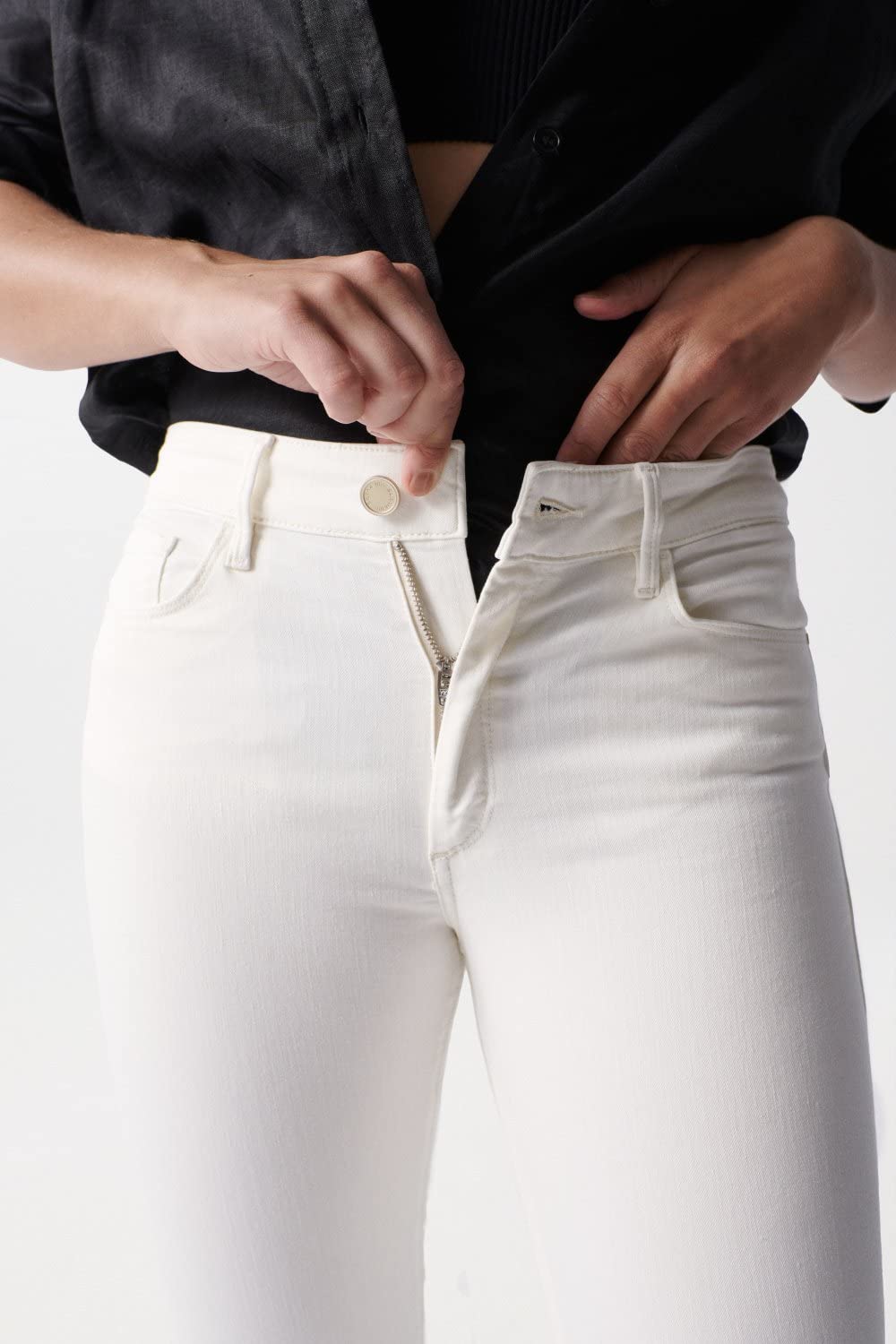 Salsa Destiny Push Up Jeans Slim Größe 30 naturfarben