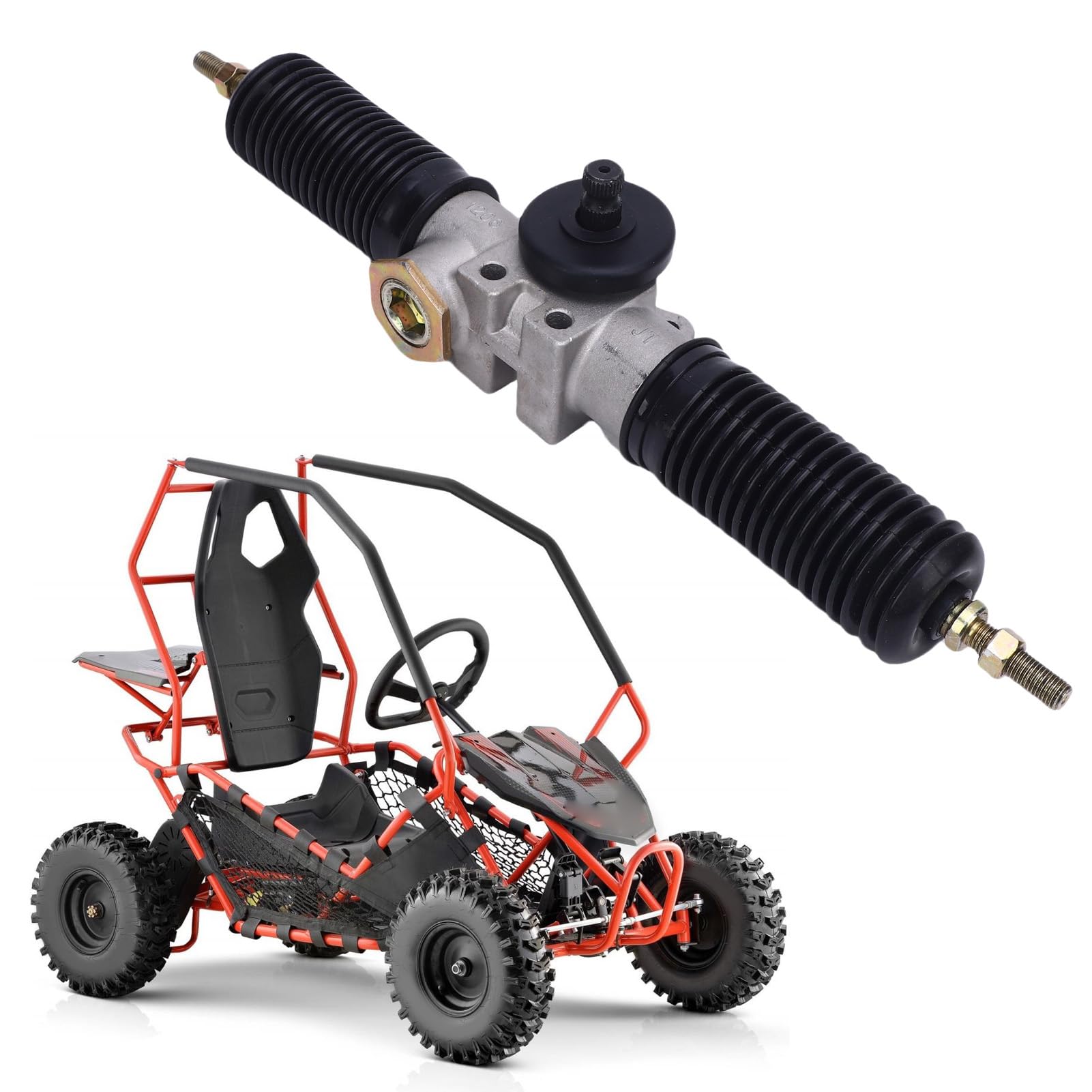 aklosipy Lenkgetriebe Zahnstange 30T 420mm Go Kart ATV