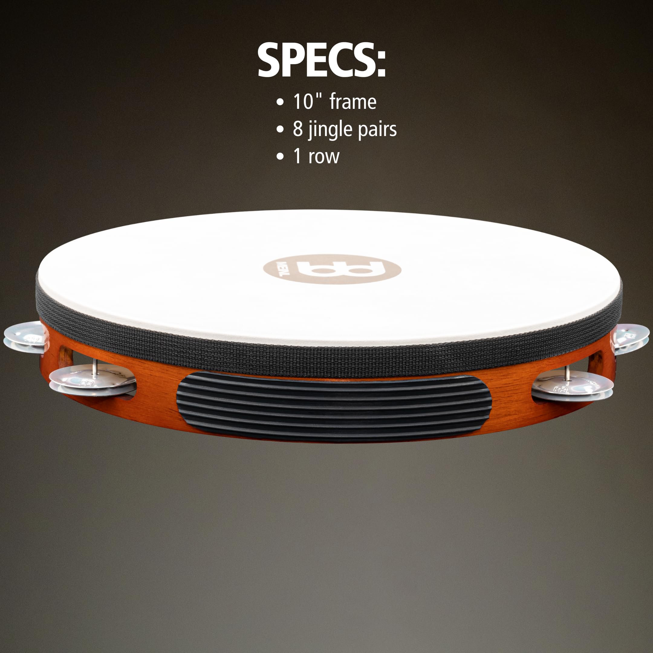Meinl TAH1A-AB Tamburin Holz Ziegenfell braun 25 cm