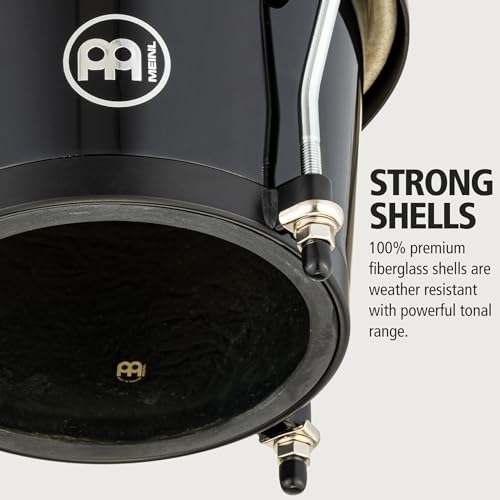 MEINL Percussion Bongos HFB100BK Headliner Fiberglass Schwarz