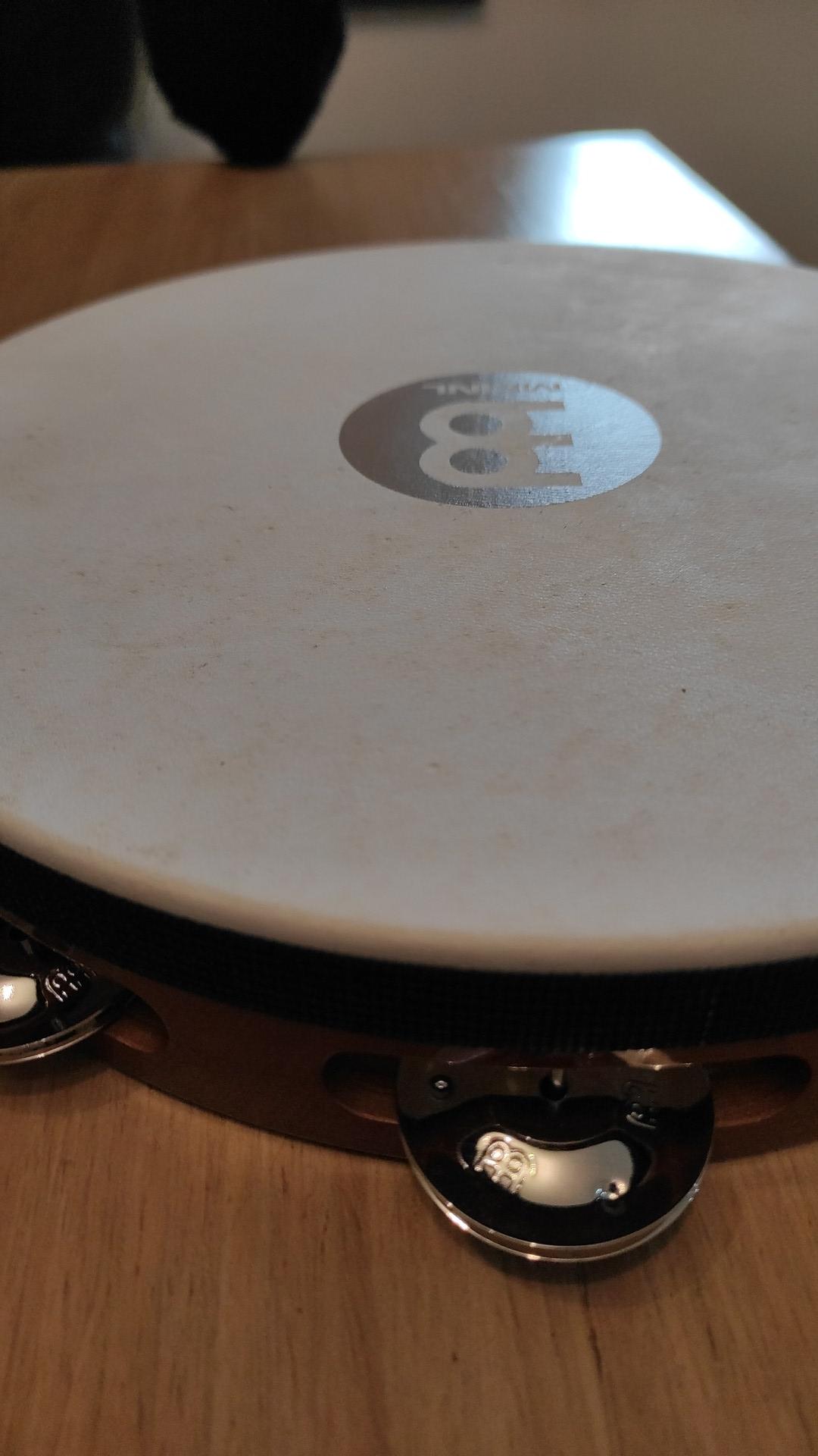 MEINL TAH1AB Felltamburin Stahl-Schellen 25 cm