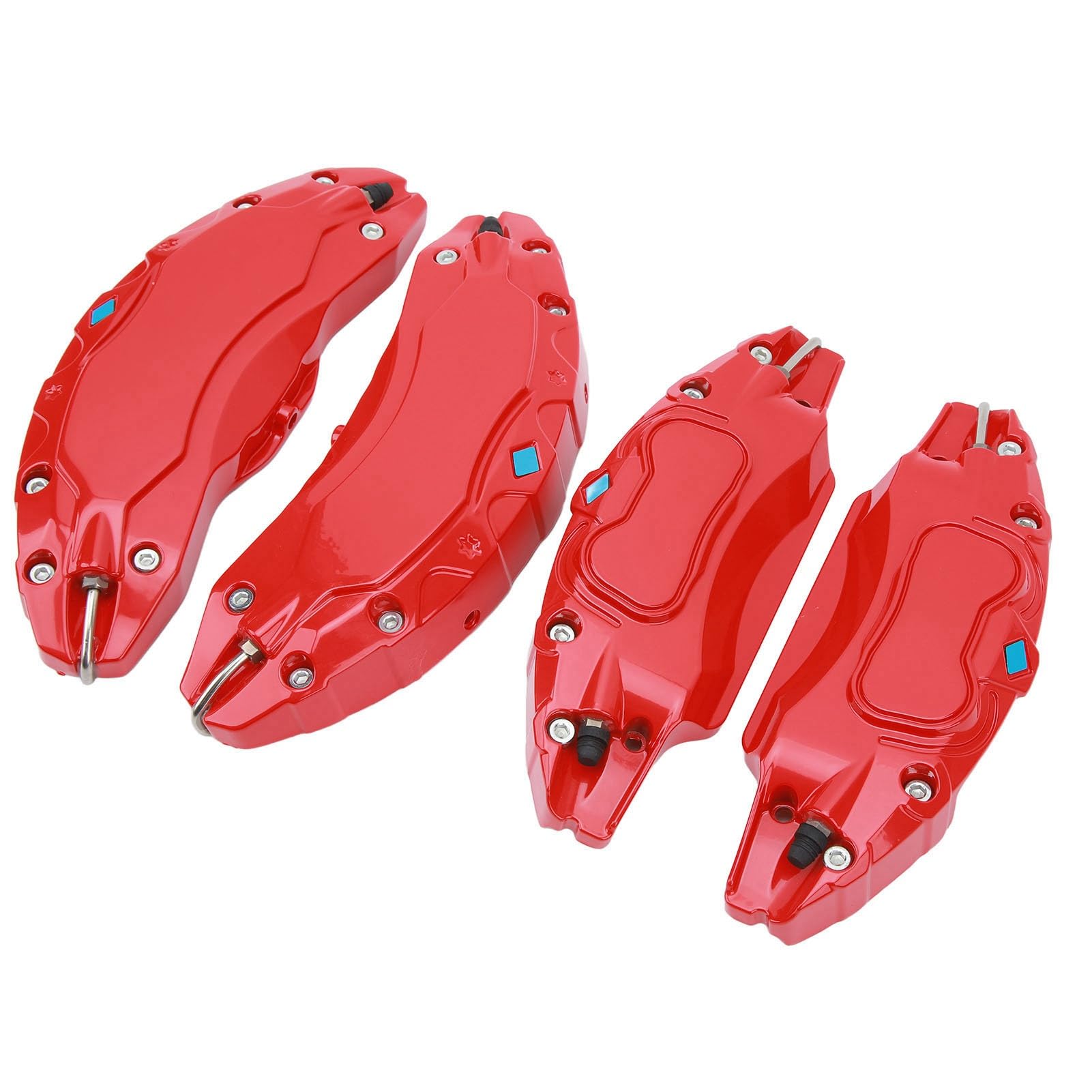 aklosipy Bremssattelabdeckungen Alu Rot 4 Stück Model Y