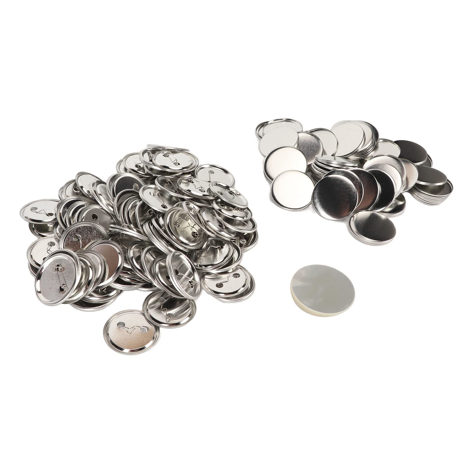 aklosipy Craft Supplies Button-Rohlinge 50 mm 100 Stück