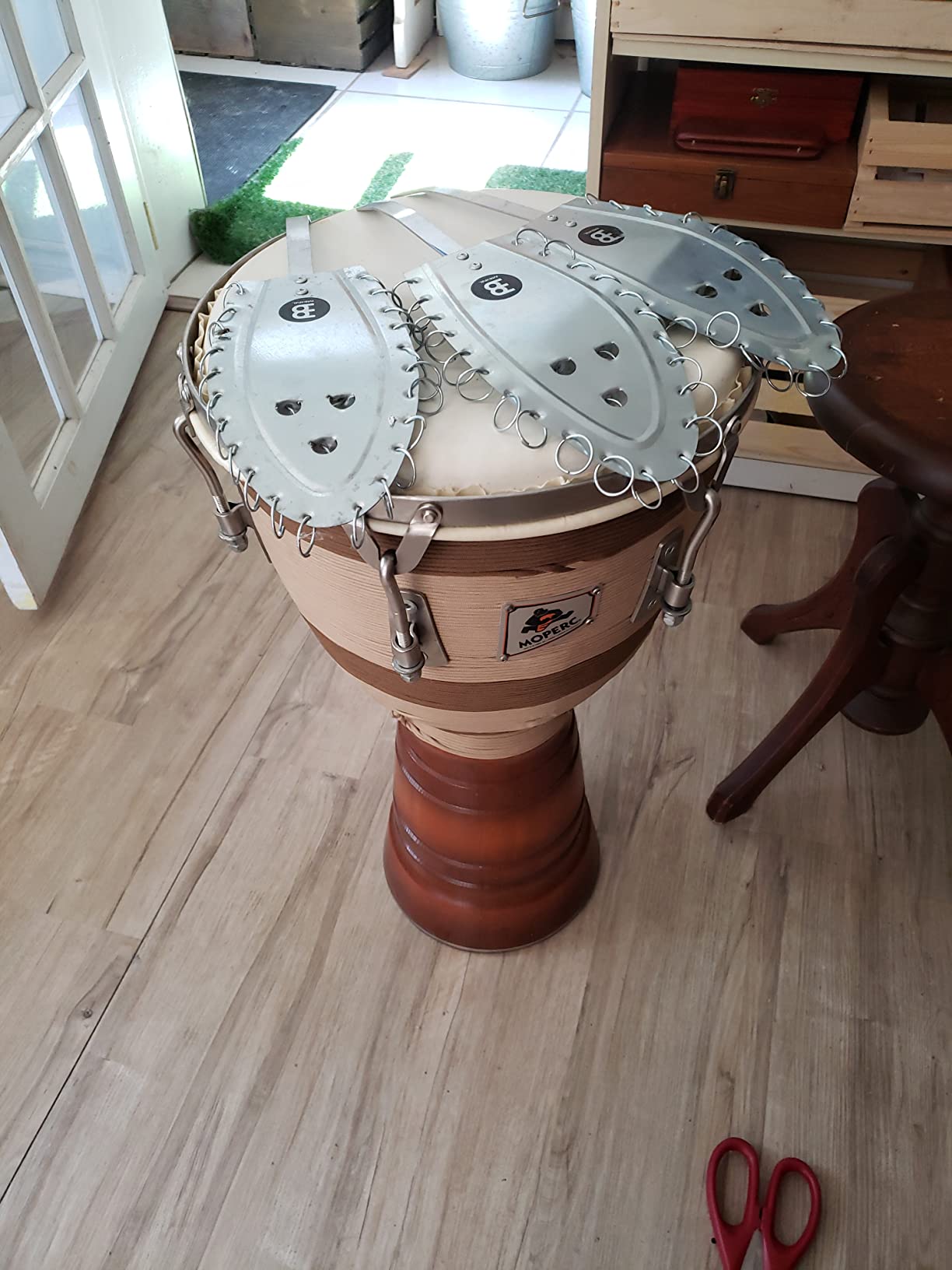 MEINL KES-01 Kessing Djembe Zubehör Silber Aluminium