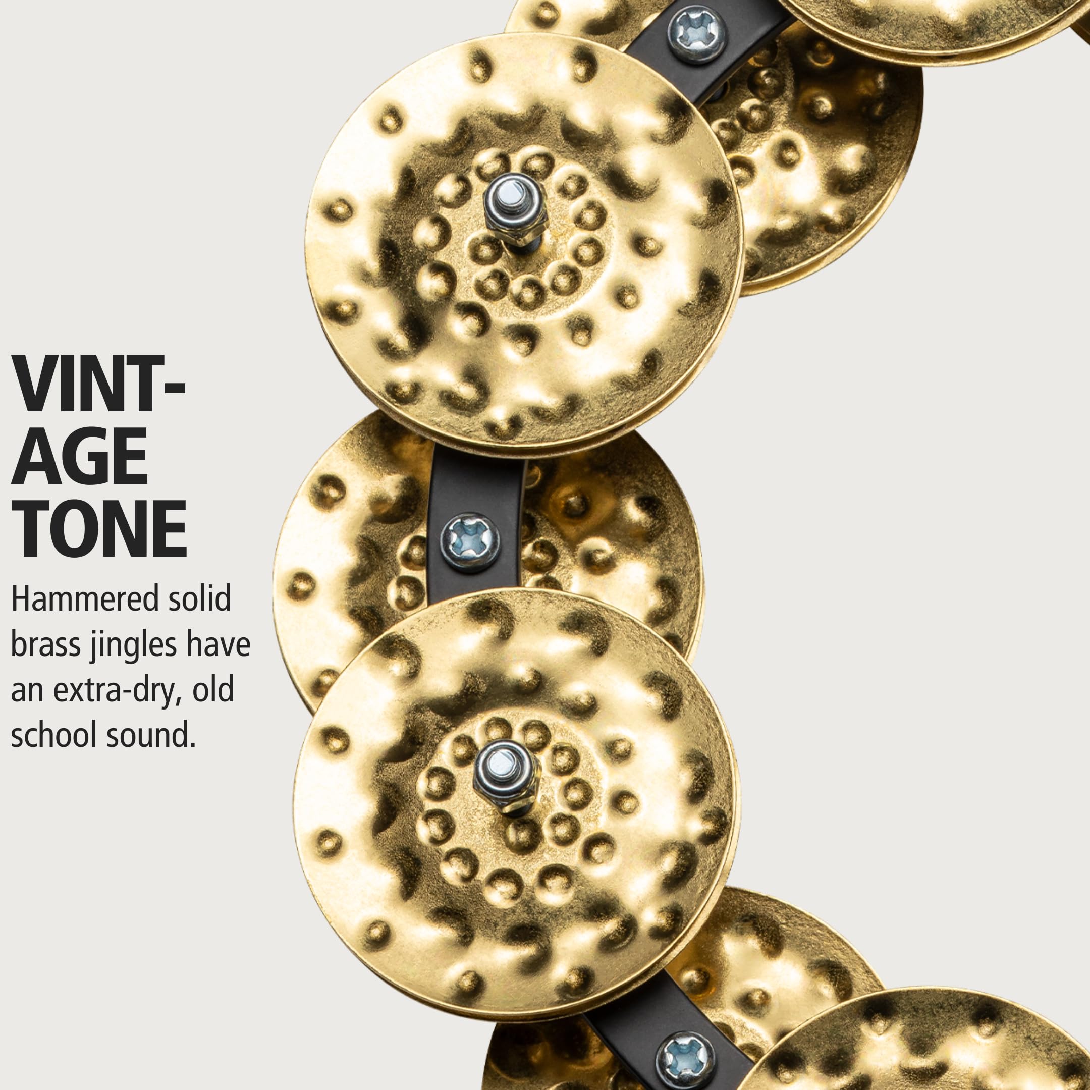Meinl Tambourines HTHH2B-BK Hihat-Tamburin Double Row 5 Zoll