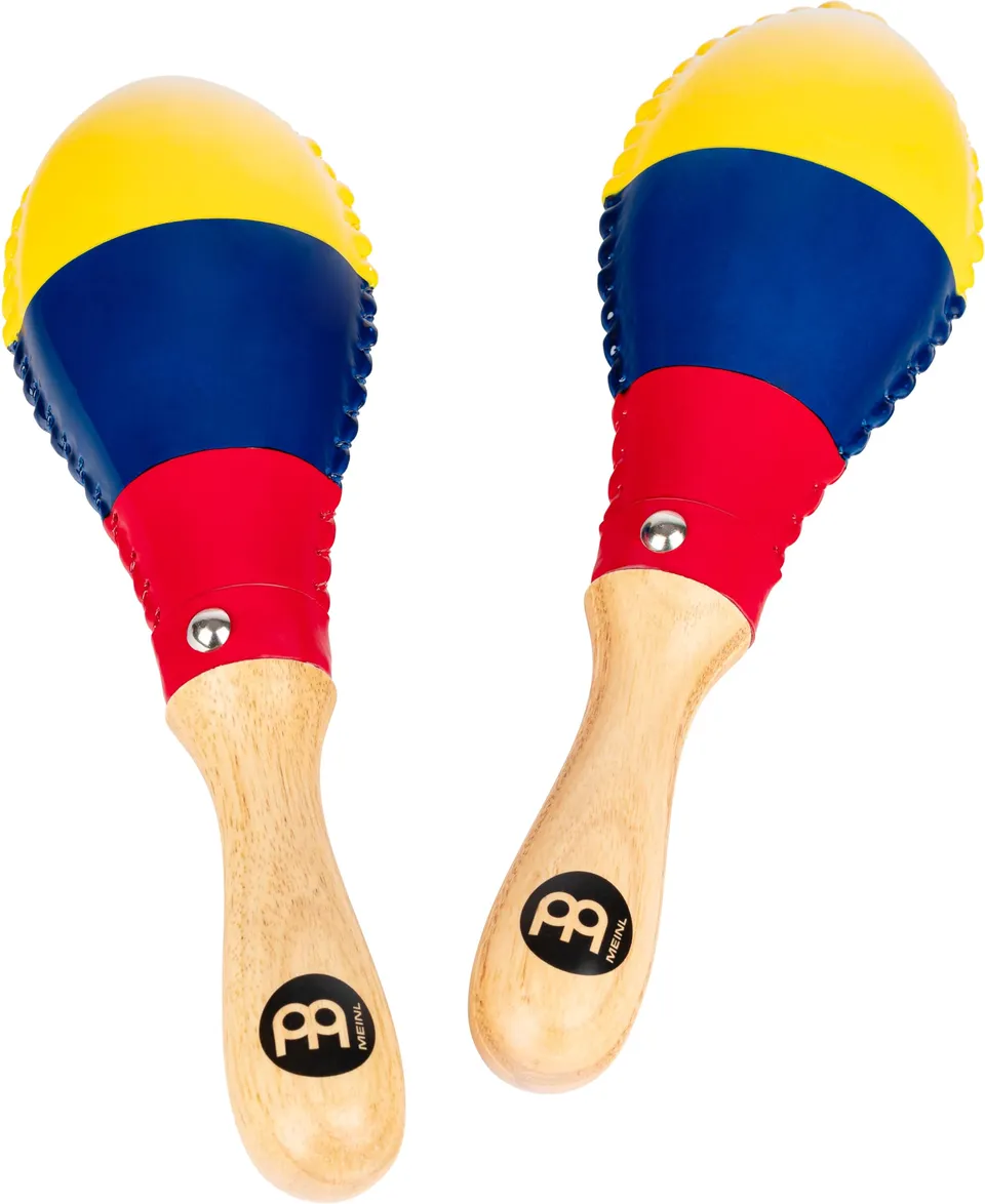 MEINL MSM3CO Rawhide Maracas Kolumbien Holzgriff