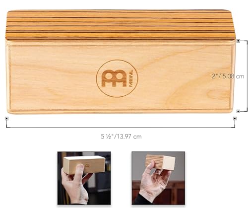 MEINL Hand Percussion SH53-S Shaker Small Birke Zebrano