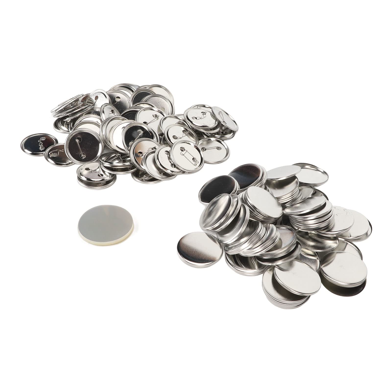 aklosipy Craft Supplies Button-Rohlinge 50 mm 100 Stück