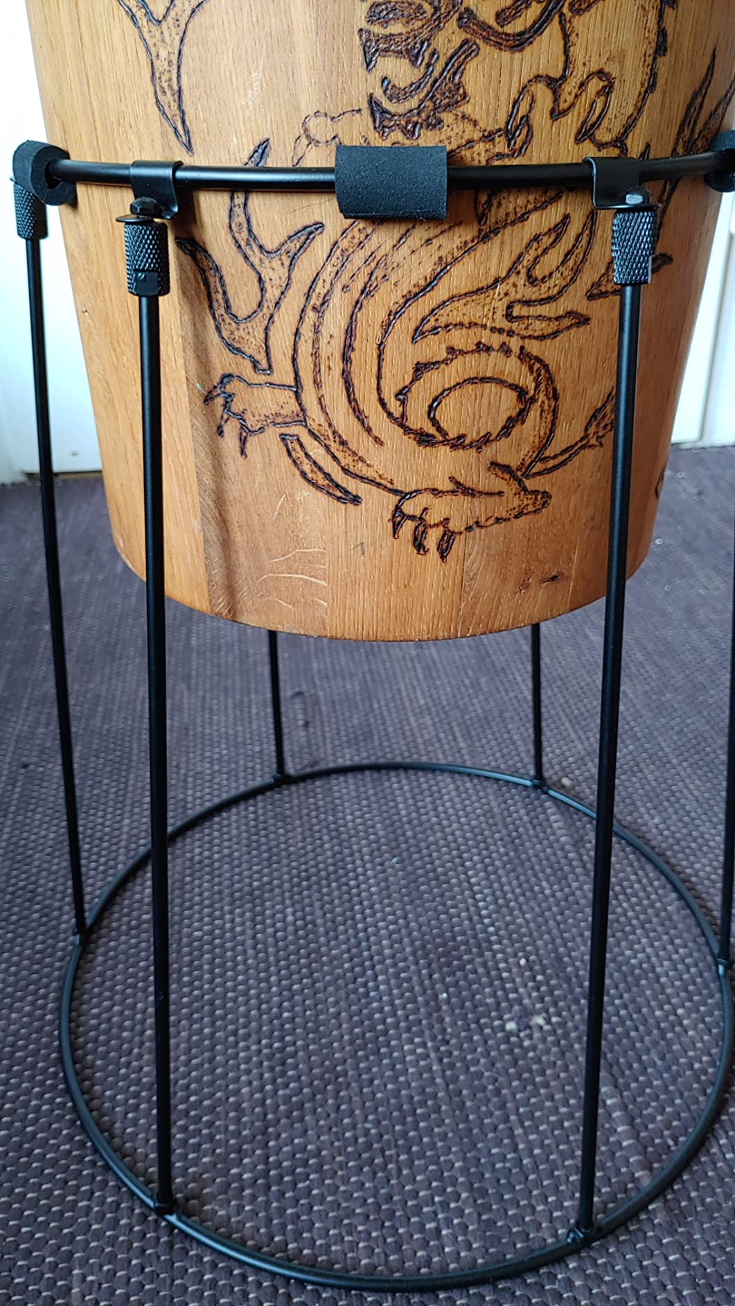 Meinl Hardware STDJST-BK Travel Djembe Ständer Schwarz Stahl