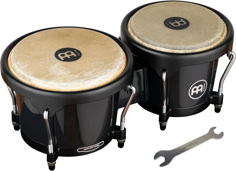 Meinl Bongos HB50BK Headliner Bongos Schwarz ABS