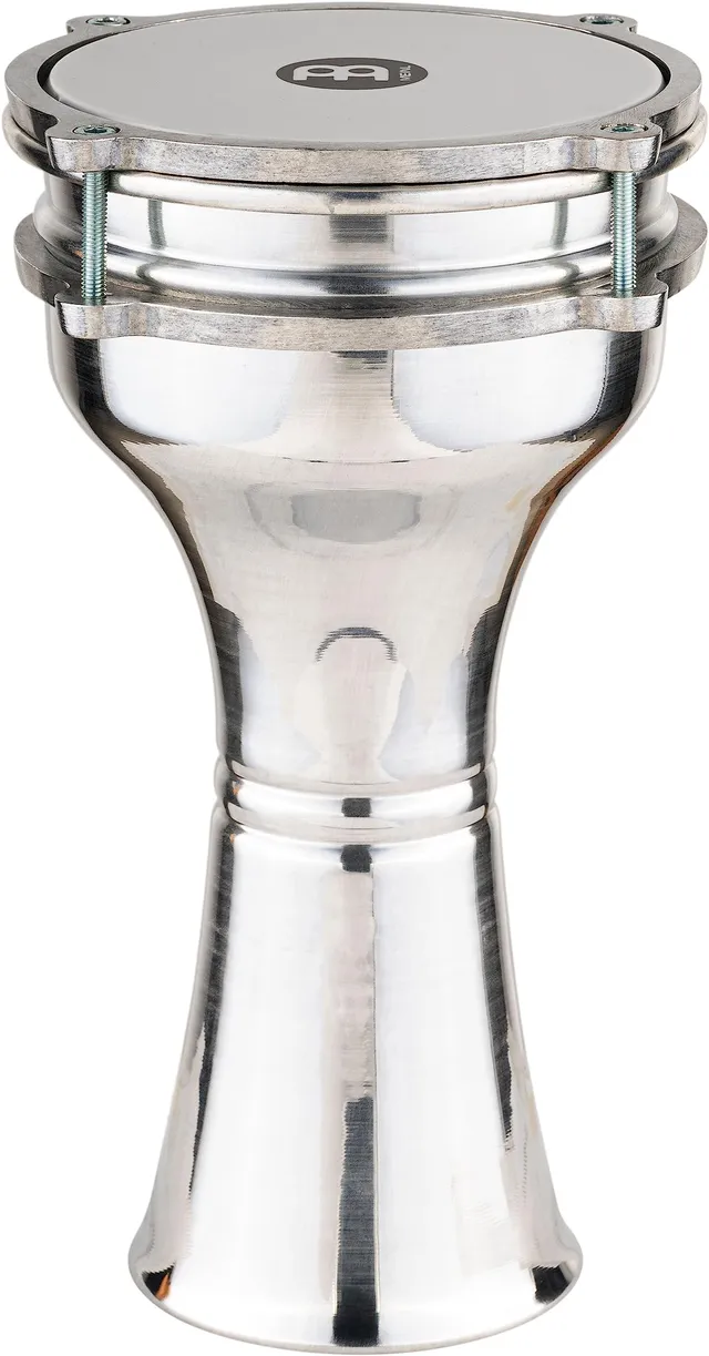 Meinl HE-101 Darbuka Aluminium Silber Kunststofffell