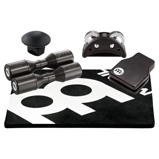 MEINL Hand Percussion PP-2 Cajon Perc Pack Zubehör-Set Schwarz