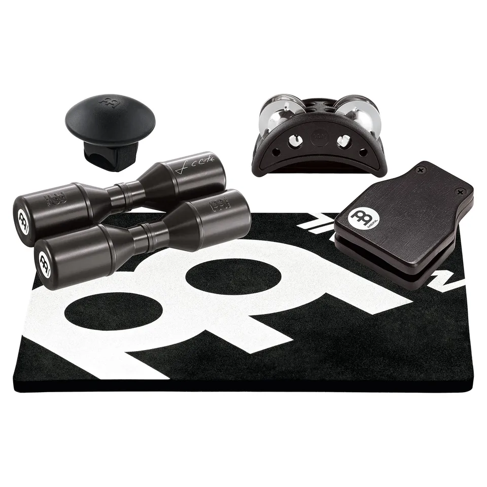 MEINL Hand Percussion PP-2 Cajon Perc Pack Zubehör-Set Schwarz